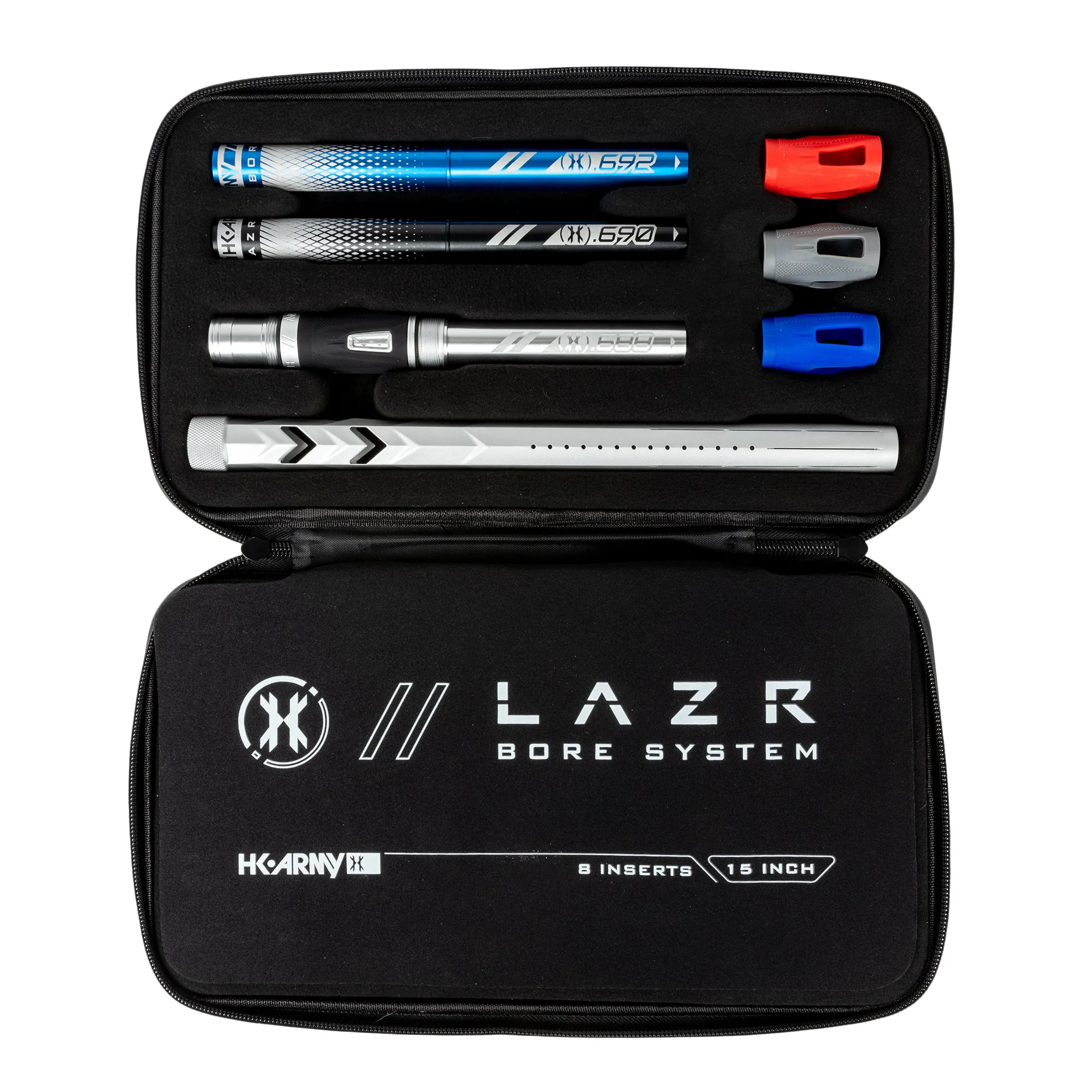 LAZR Elite Fossil Barrel Kit - 15 Dust Silver - Colored Inserts - Cocker Threads