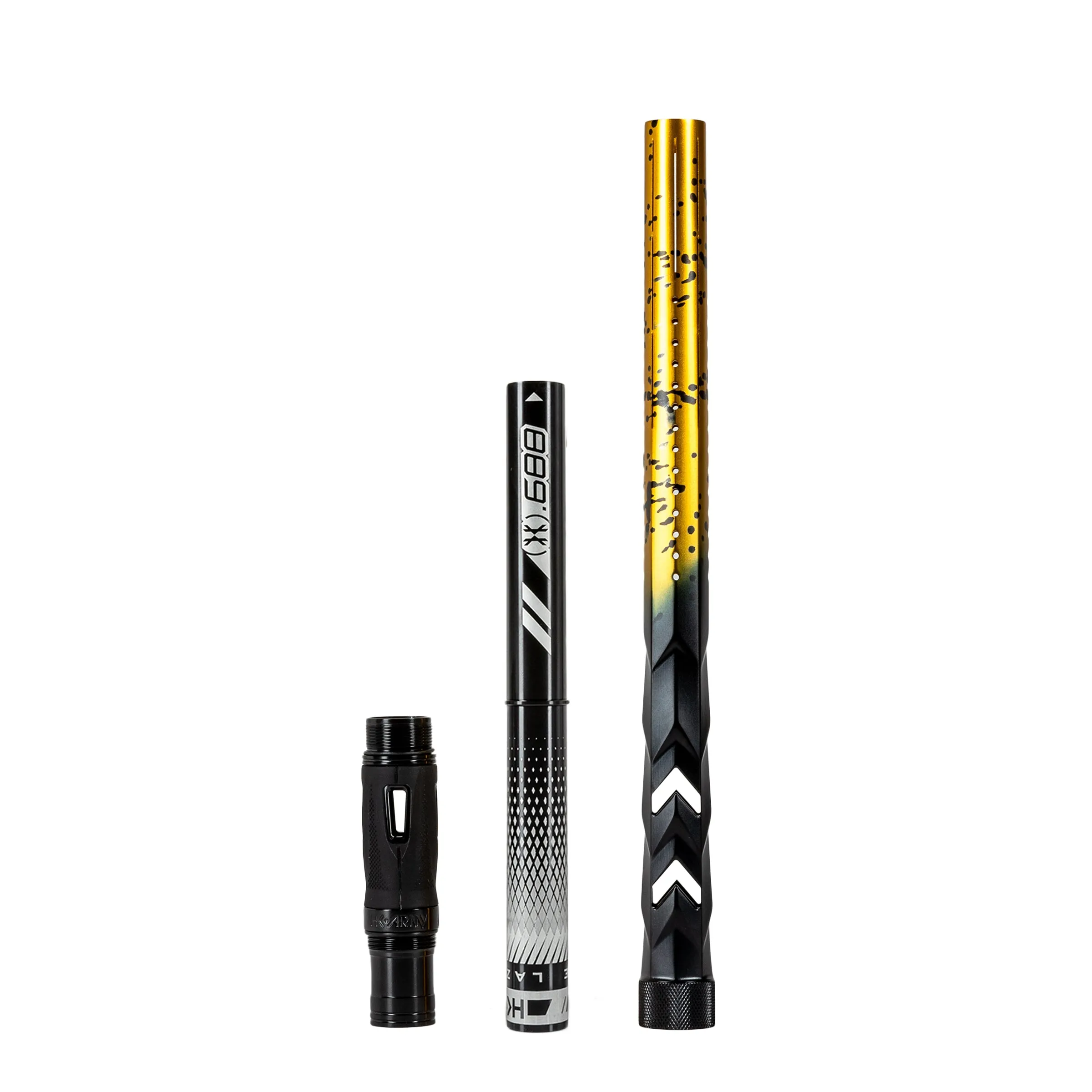 LAZR Elite Fossil Barrel Kit - 15 Gold/Black Splash - Black Inserts- Cocker Threads