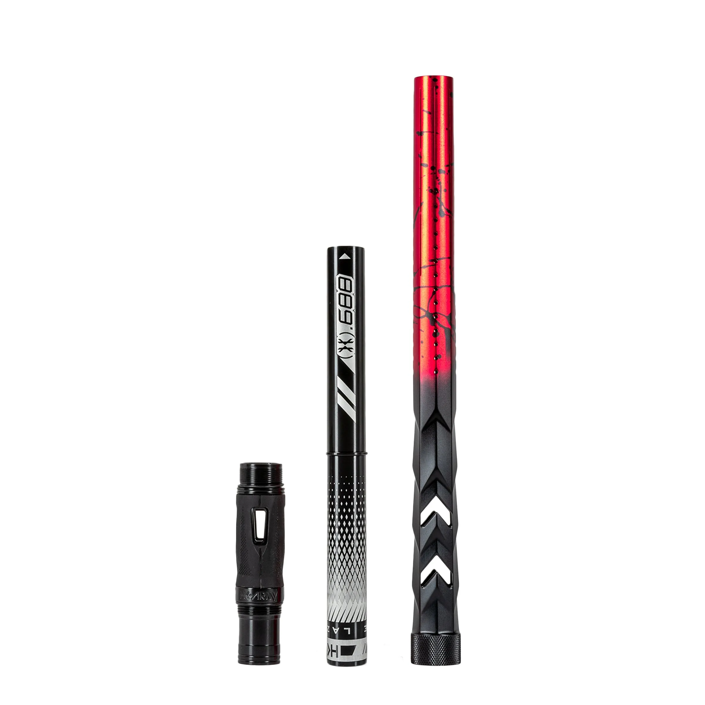 LAZR Elite Fossil Barrel Kit - 15 Red/Black Splash - Black Inserts- Cocker Threads