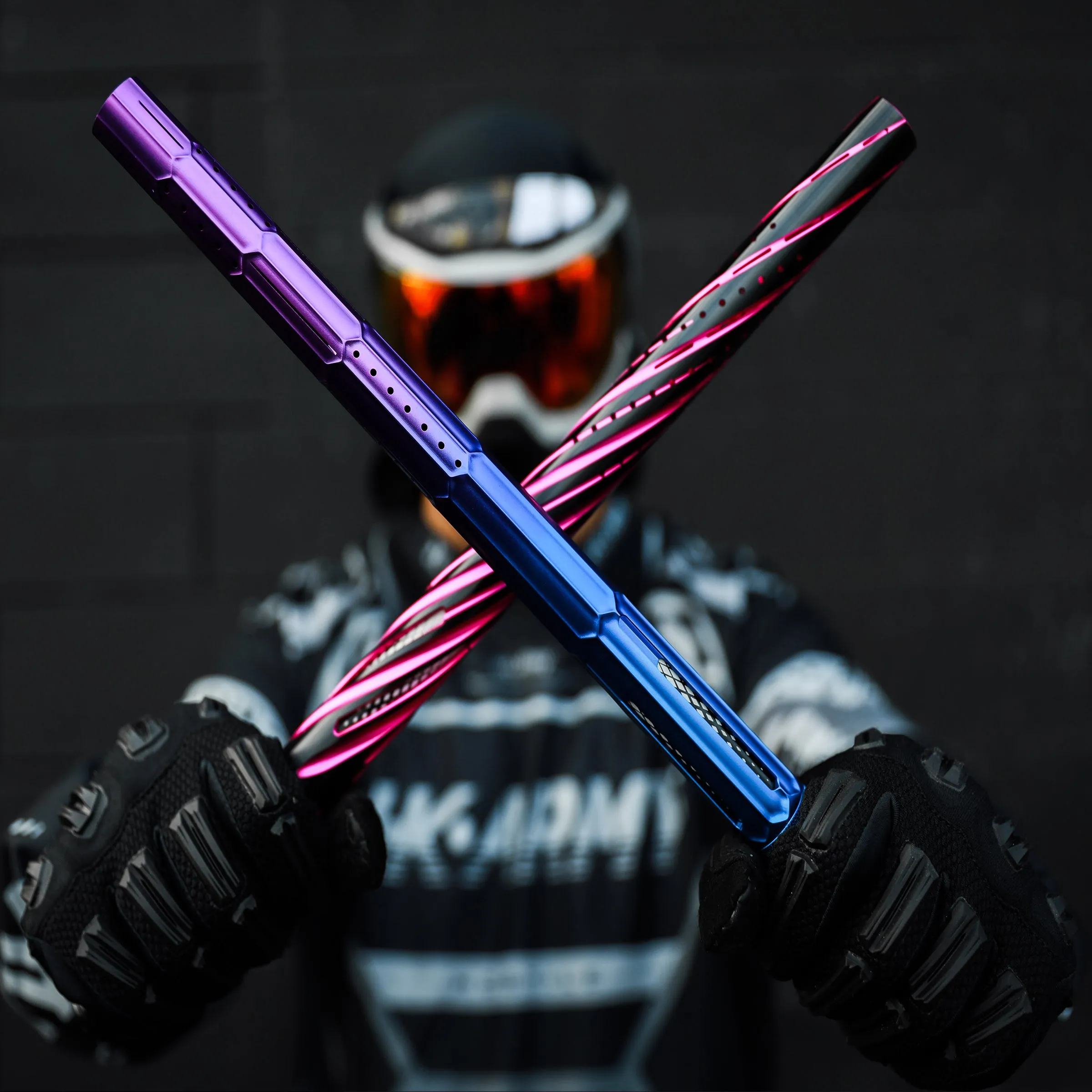 LAZR Elite Fractal Barrel Kit - 15 Blue/Purple Black Inserts - Cocker Threads