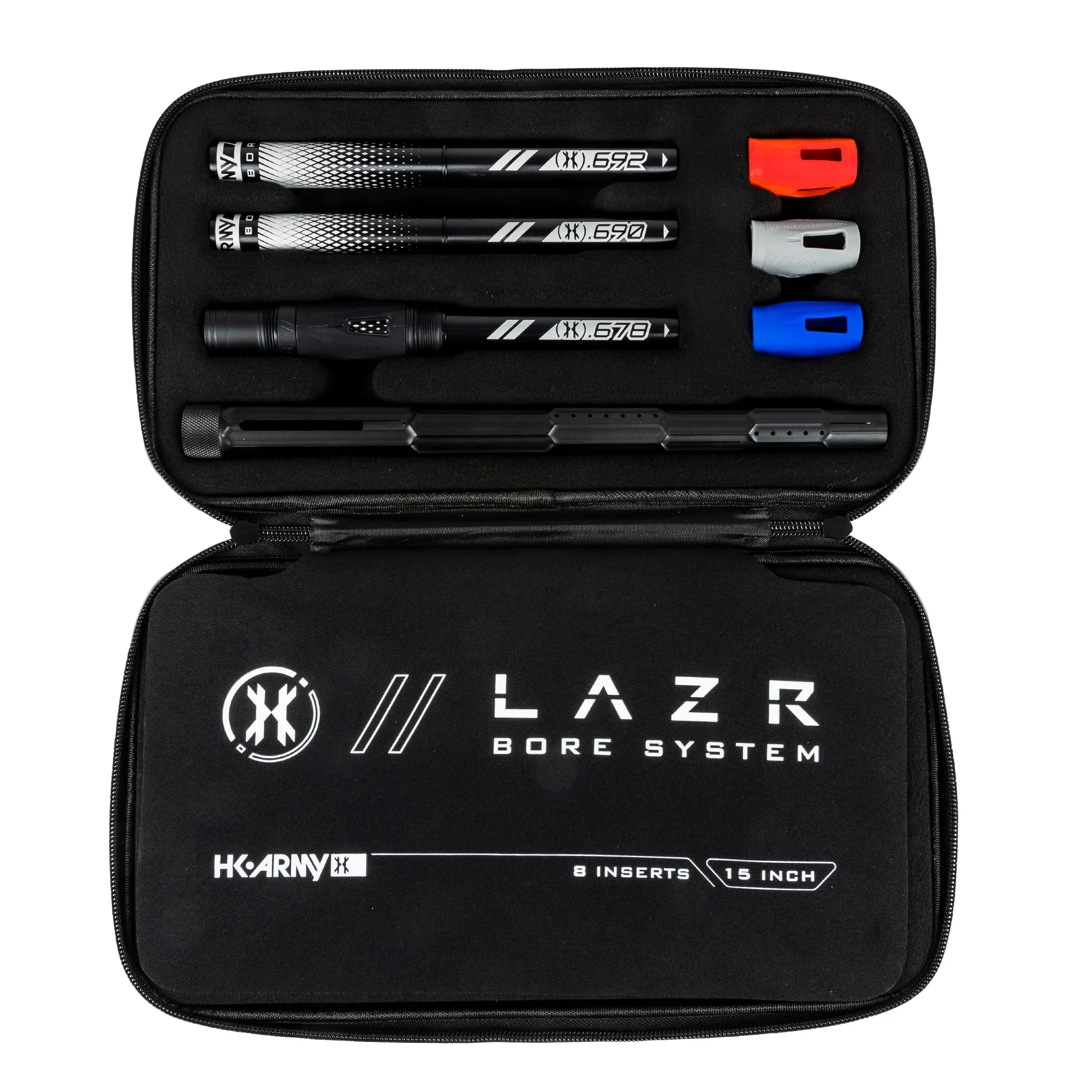 LAZR Elite Fractal Barrel Kit - 15 Dust Black/Black Inserts - Cocker Threads