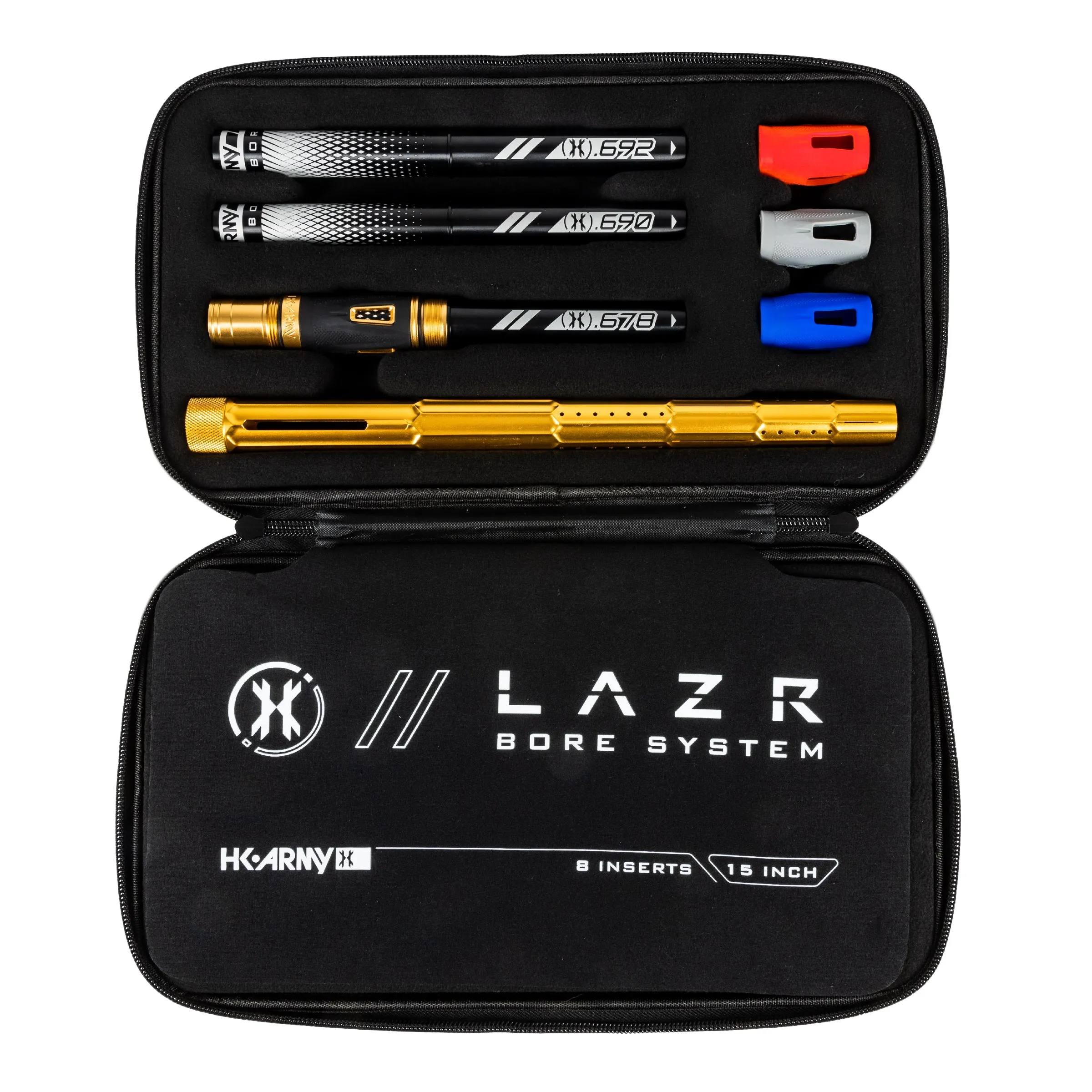 LAZR Elite Fractal Barrel Kit - 15 Dust Gold/Black Inserts - Cocker Threads