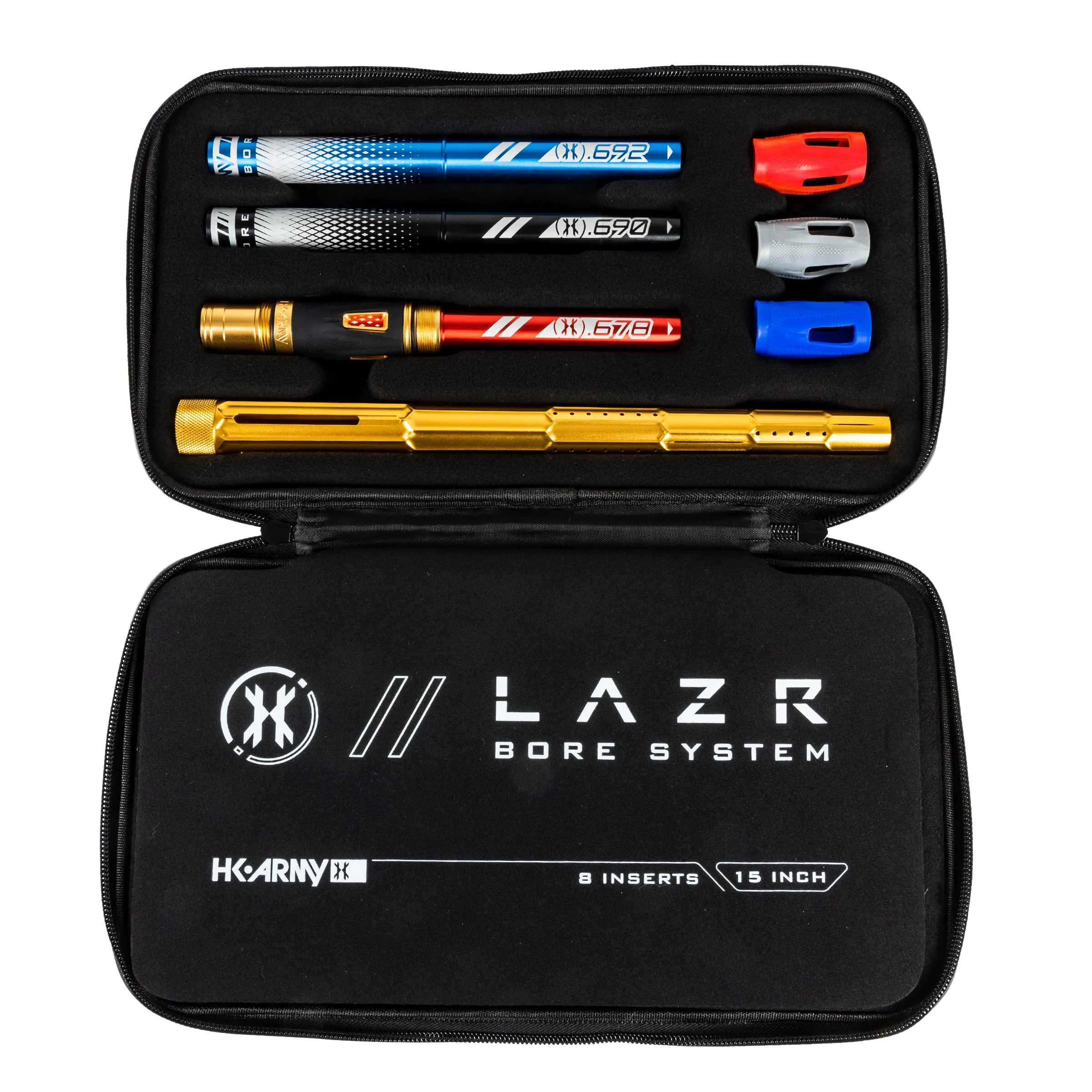 LAZR Elite Fractal Barrel Kit - 15 Dust Gold/Colored Inserts - Cocker Threads