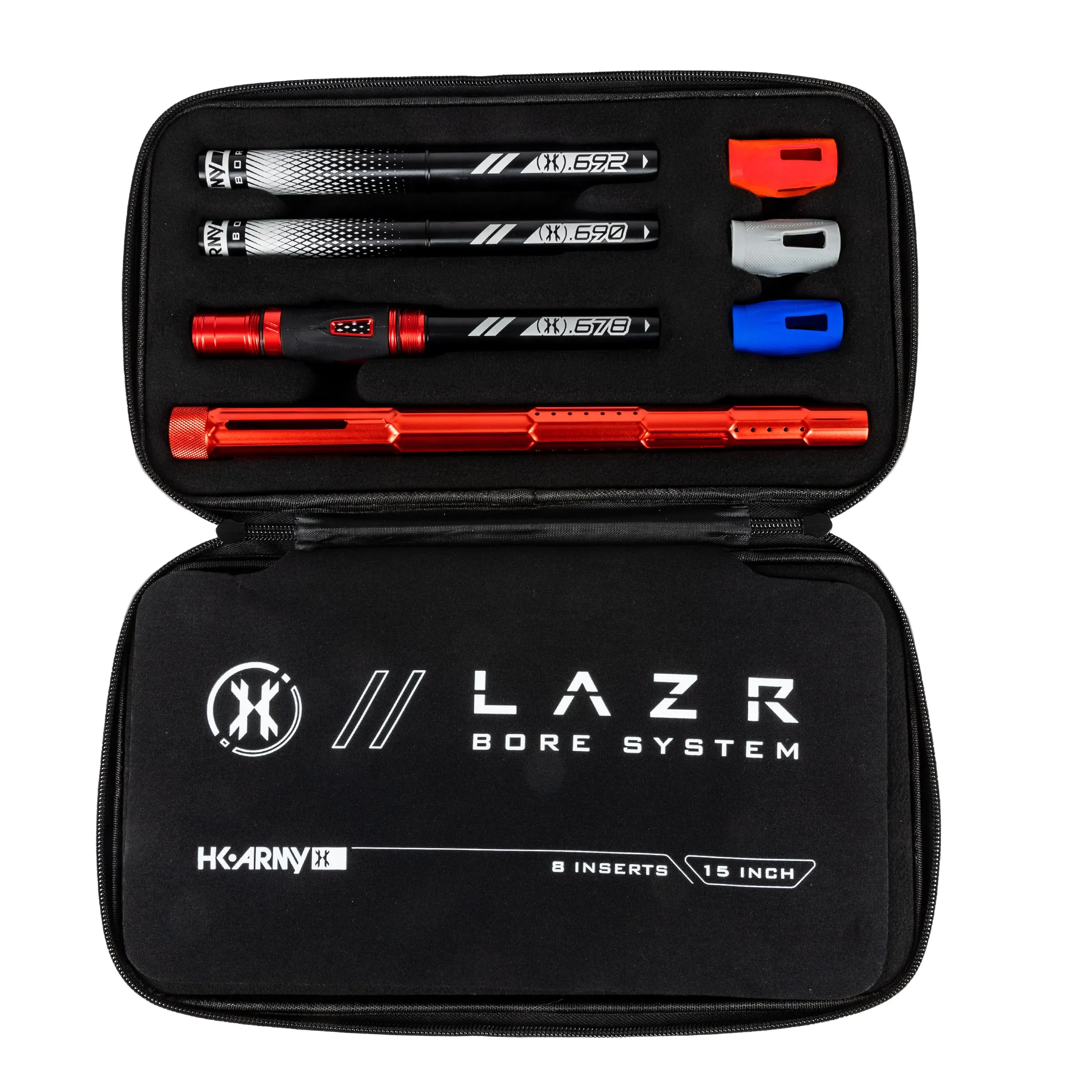 LAZR Elite Fractal Barrel Kit - 15 Dust Red/Black Inserts - Cocker Threads