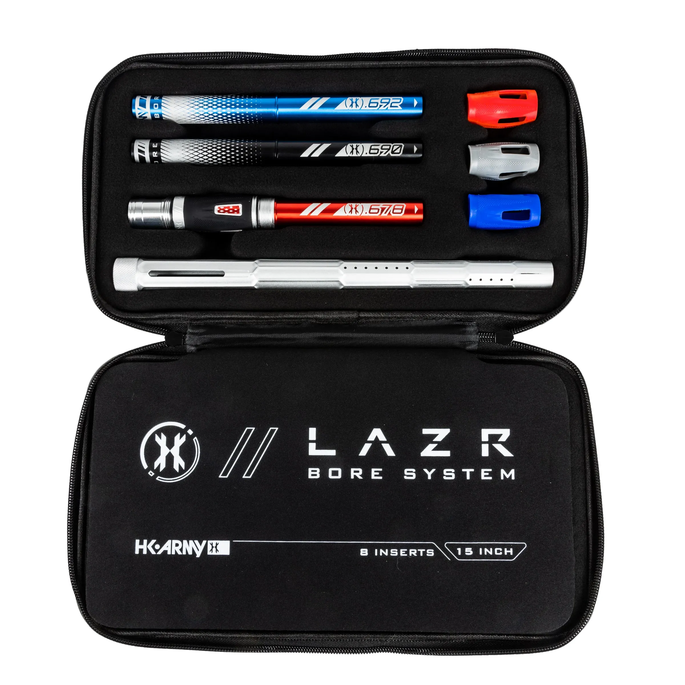 LAZR Elite Fractal Barrel Kit - 15 Dust Silver/Colored Inserts - Cocker Threads