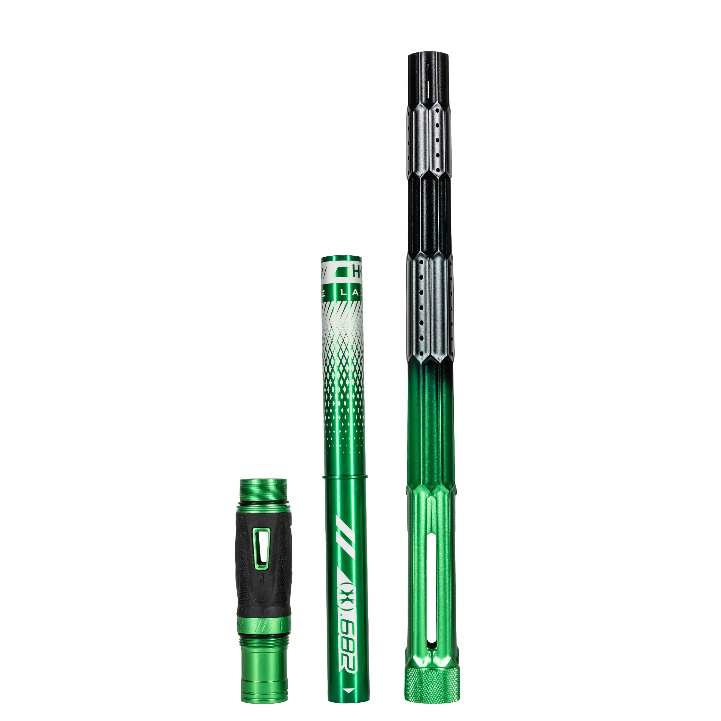 LAZR Elite Fractal Barrel Kit - 15 Green/Black Colored Inserts - Cocker Threads