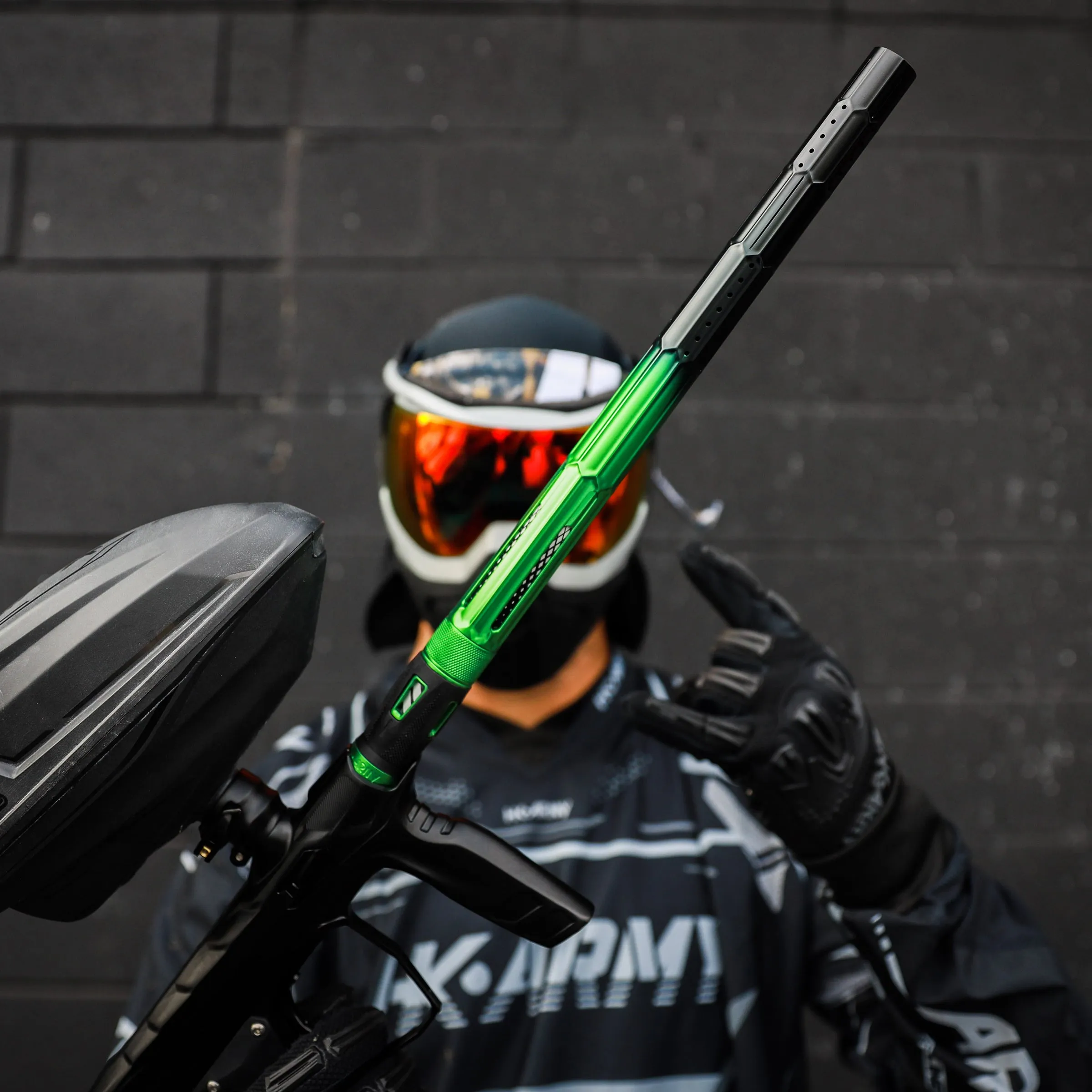 LAZR Elite Fractal Barrel Tip - Green/Black Fade