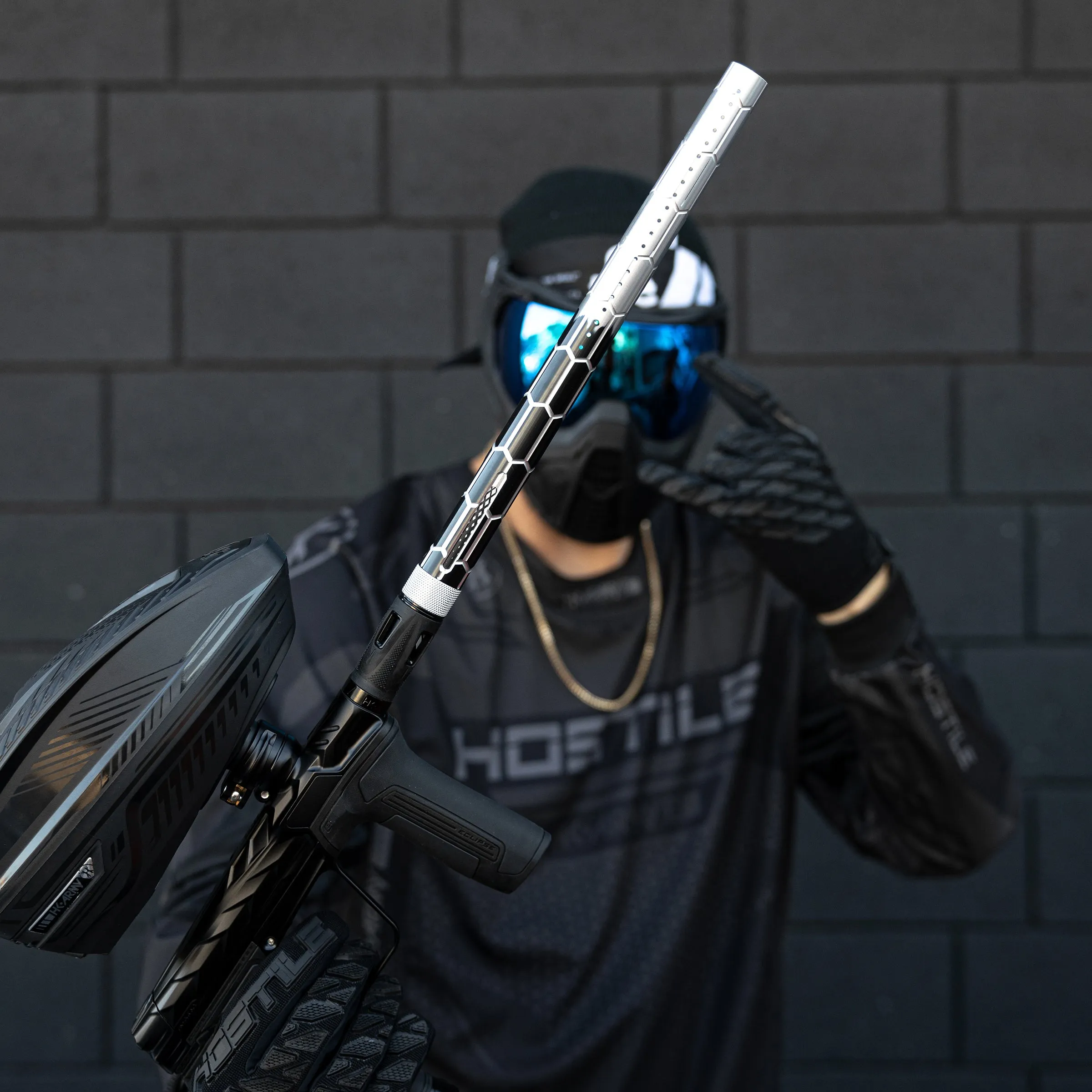 LAZR Elite Nexus Barrel Kit - 15 Black/Silver Fade - Black Inserts - Cocker Threads