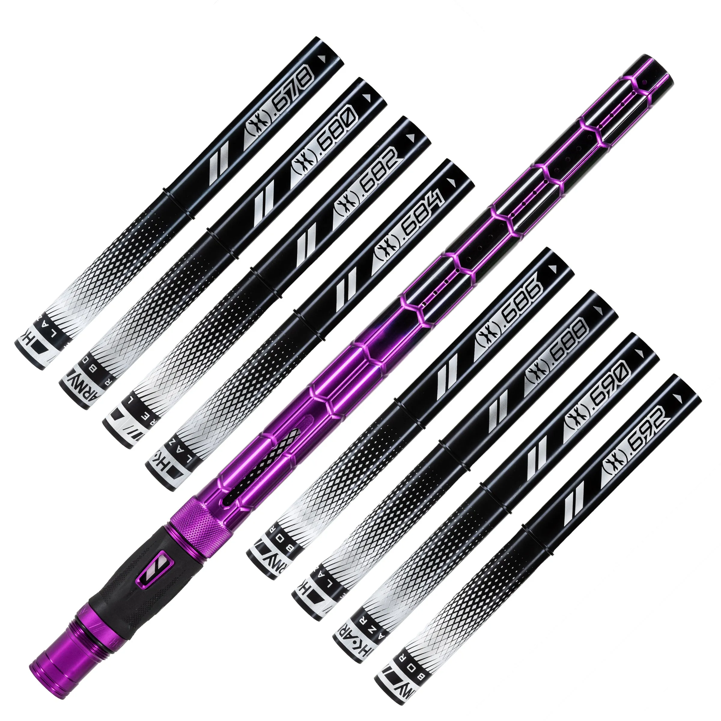 LAZR Elite Nexus Barrel Kit - 15 Purple/Black Black Inserts - Cocker Threads