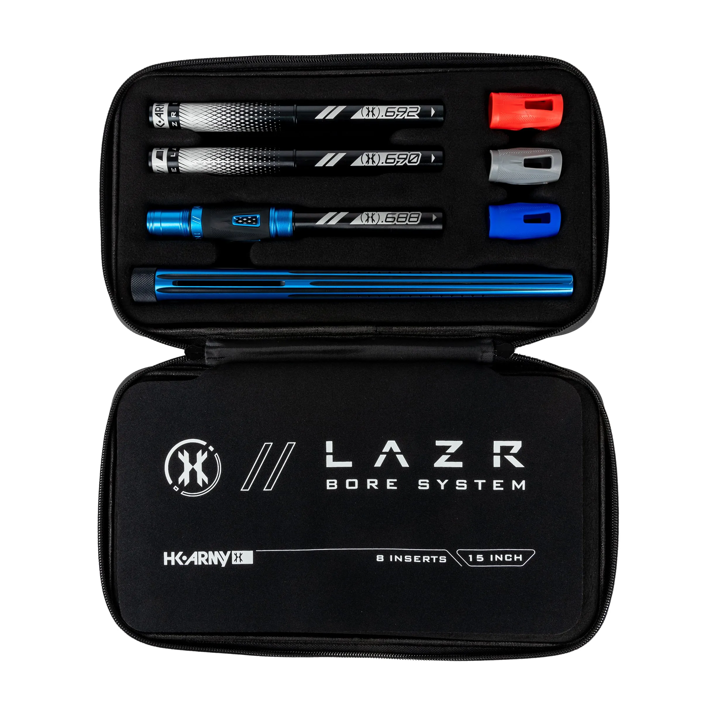 LAZR Elite Nova Barrel Kit - 15 Blue/Black - Black Inserts - Cocker Threads