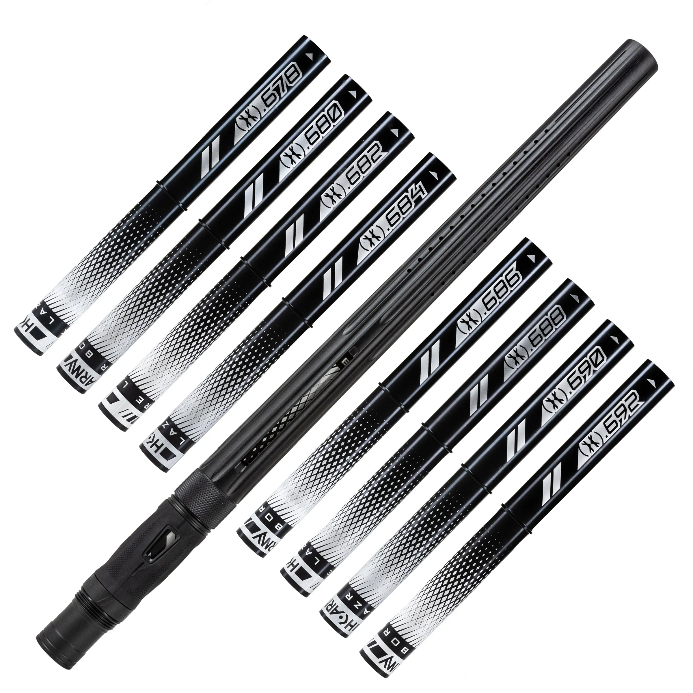 LAZR Elite Nova Barrel Kit - 15 Dust Black - Black Inserts - Cocker Threads