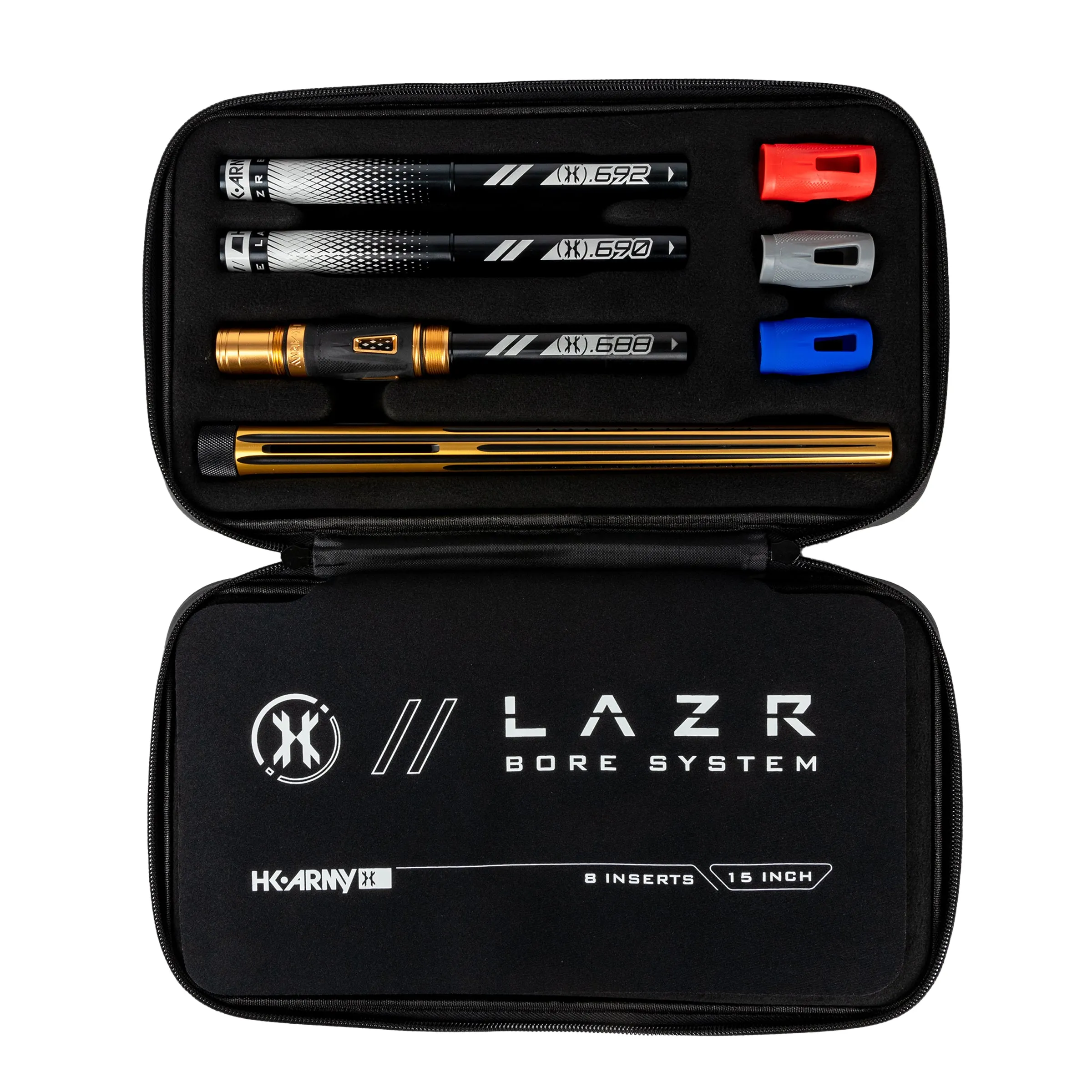 LAZR Elite Nova Barrel Kit - 15 Gold/Black - Black Inserts - Cocker Threads
