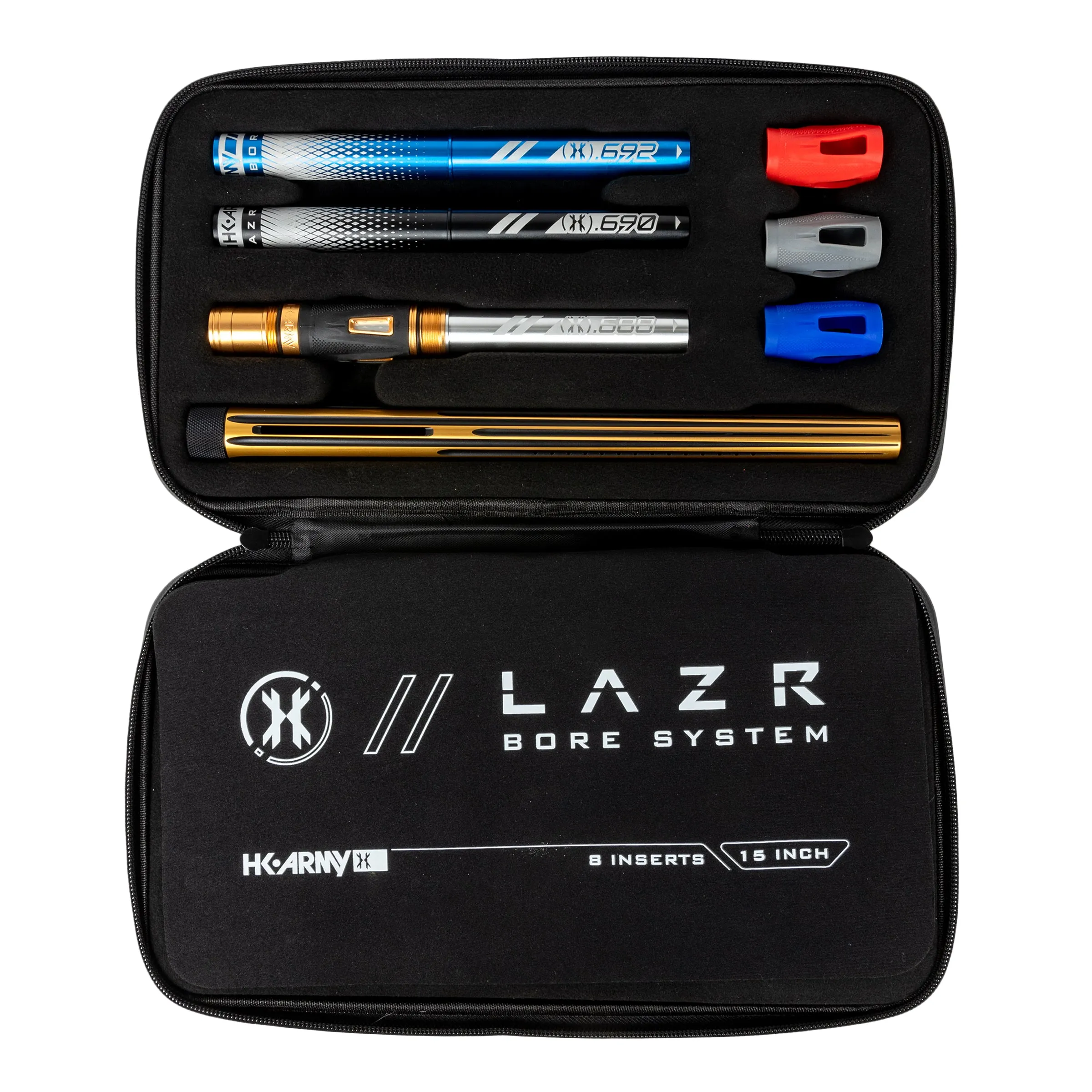 LAZR Elite Nova Barrel Kit - 15 Gold/Black - Colored Inserts - Cocker Threads