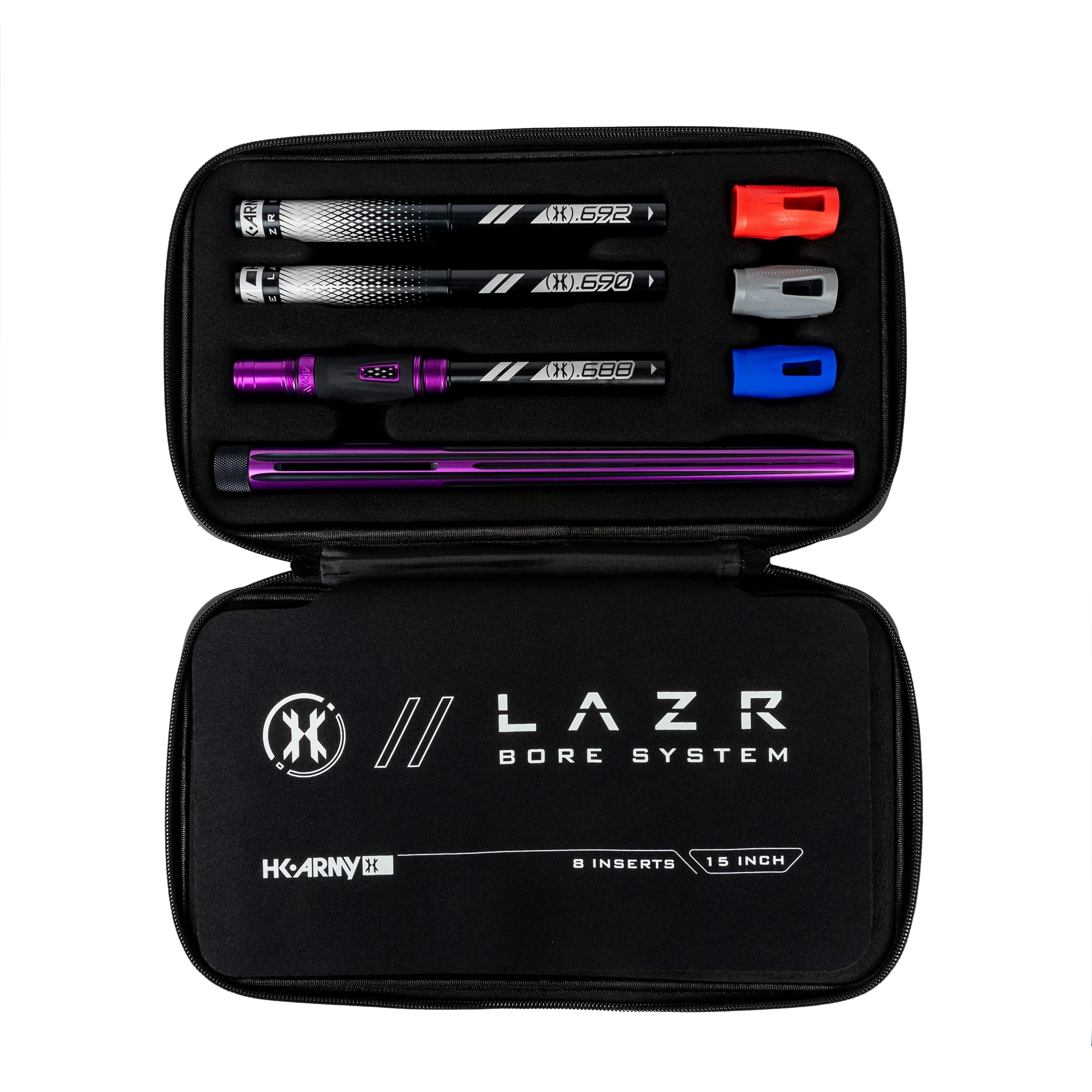 LAZR Elite Nova Barrel Kit - 15 Purple/Black - Black Inserts - Cocker Threads