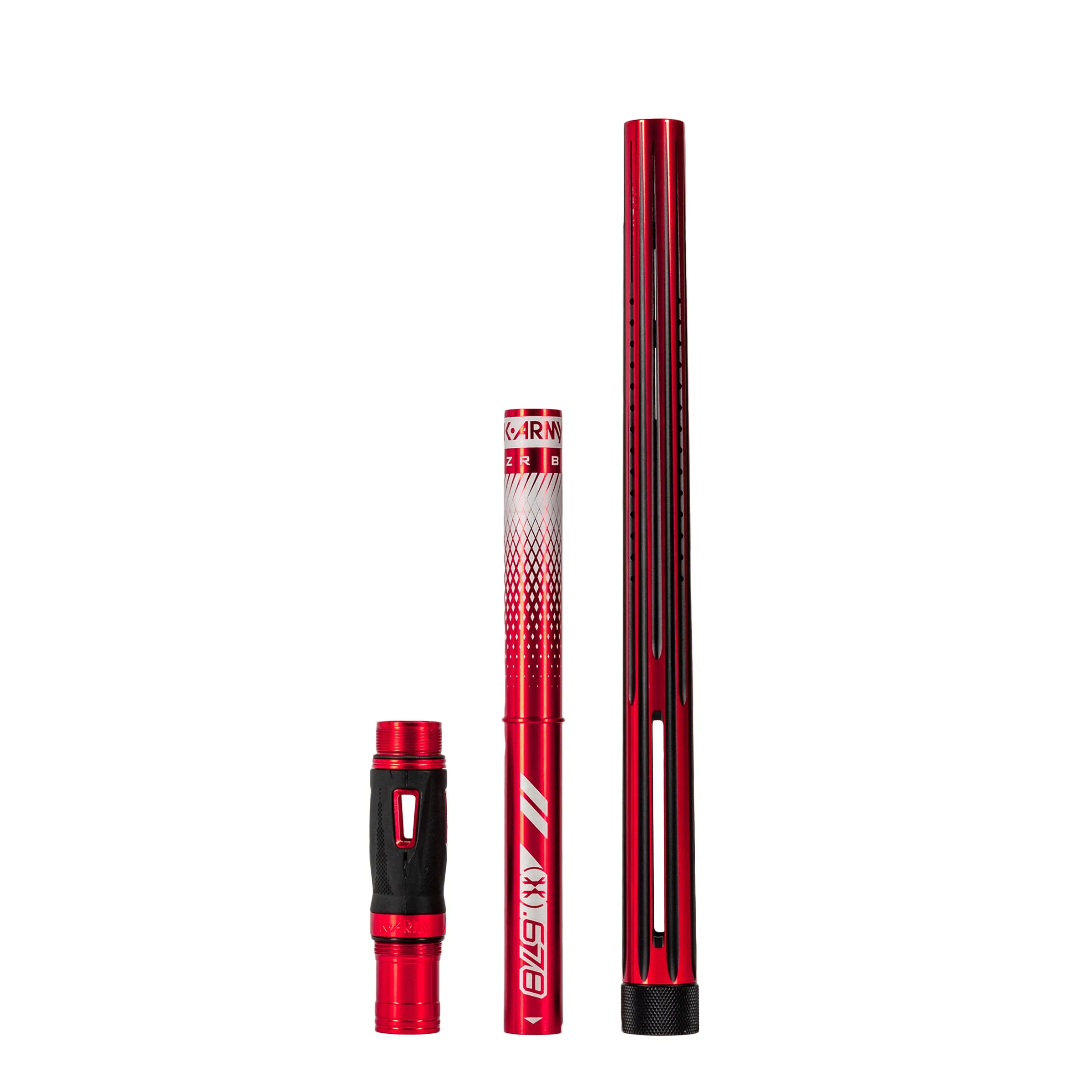LAZR Elite Nova Barrel Kit - 15 Red/Black - Colored Inserts - Cocker Threads