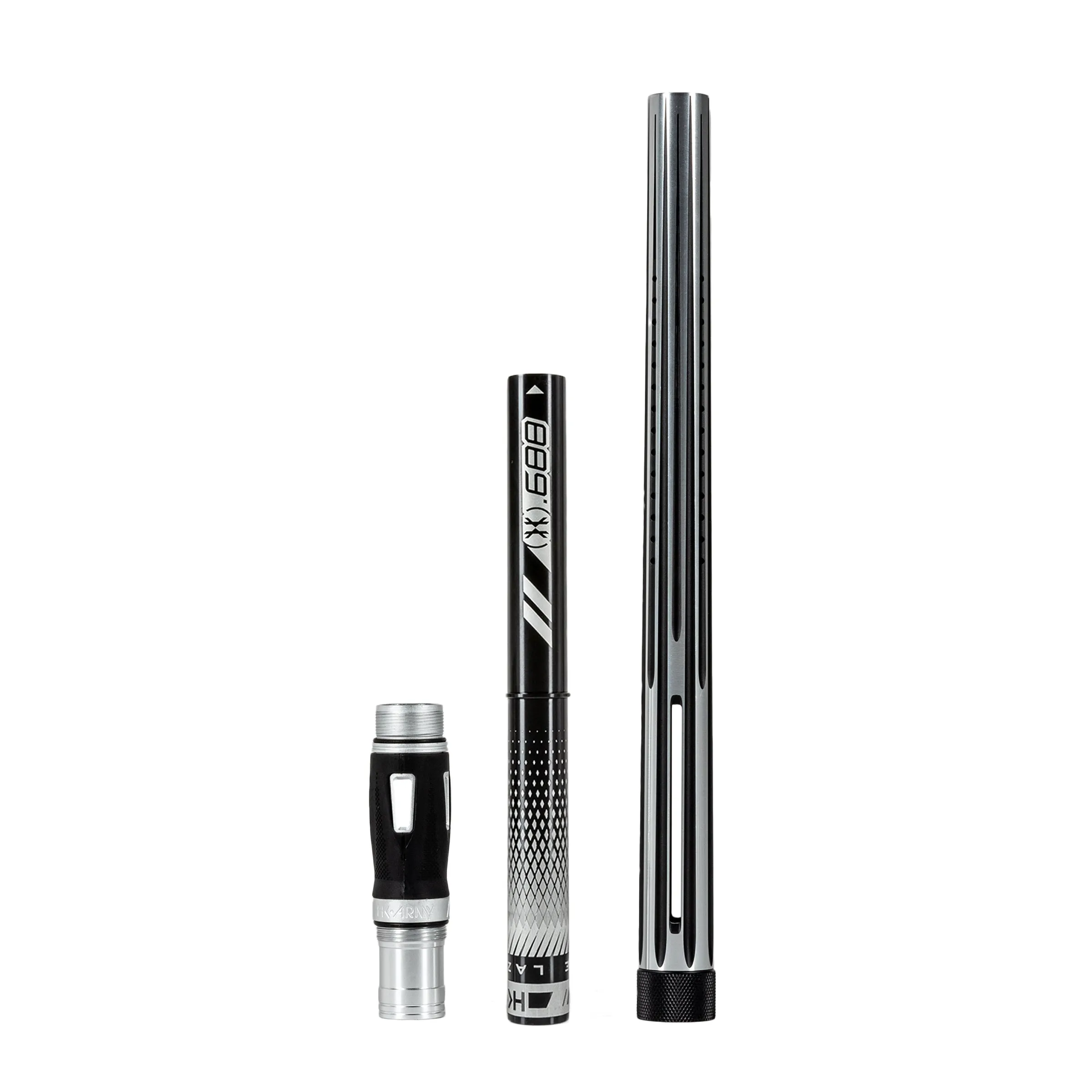 LAZR Elite Nova Barrel Kit - 15 Silver/Black - Black Inserts - Cocker Threads