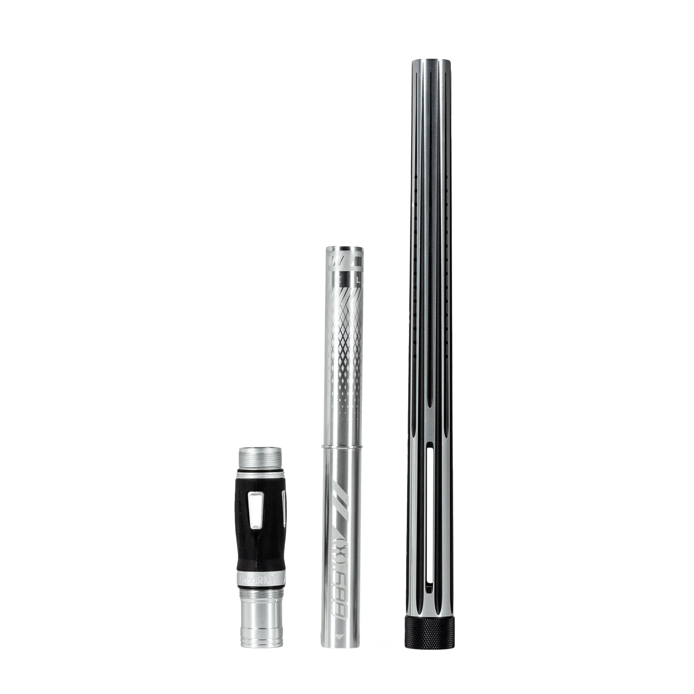 LAZR Elite Nova Barrel Kit - 15 Silver/Black - Colored Inserts - Cocker Threads
