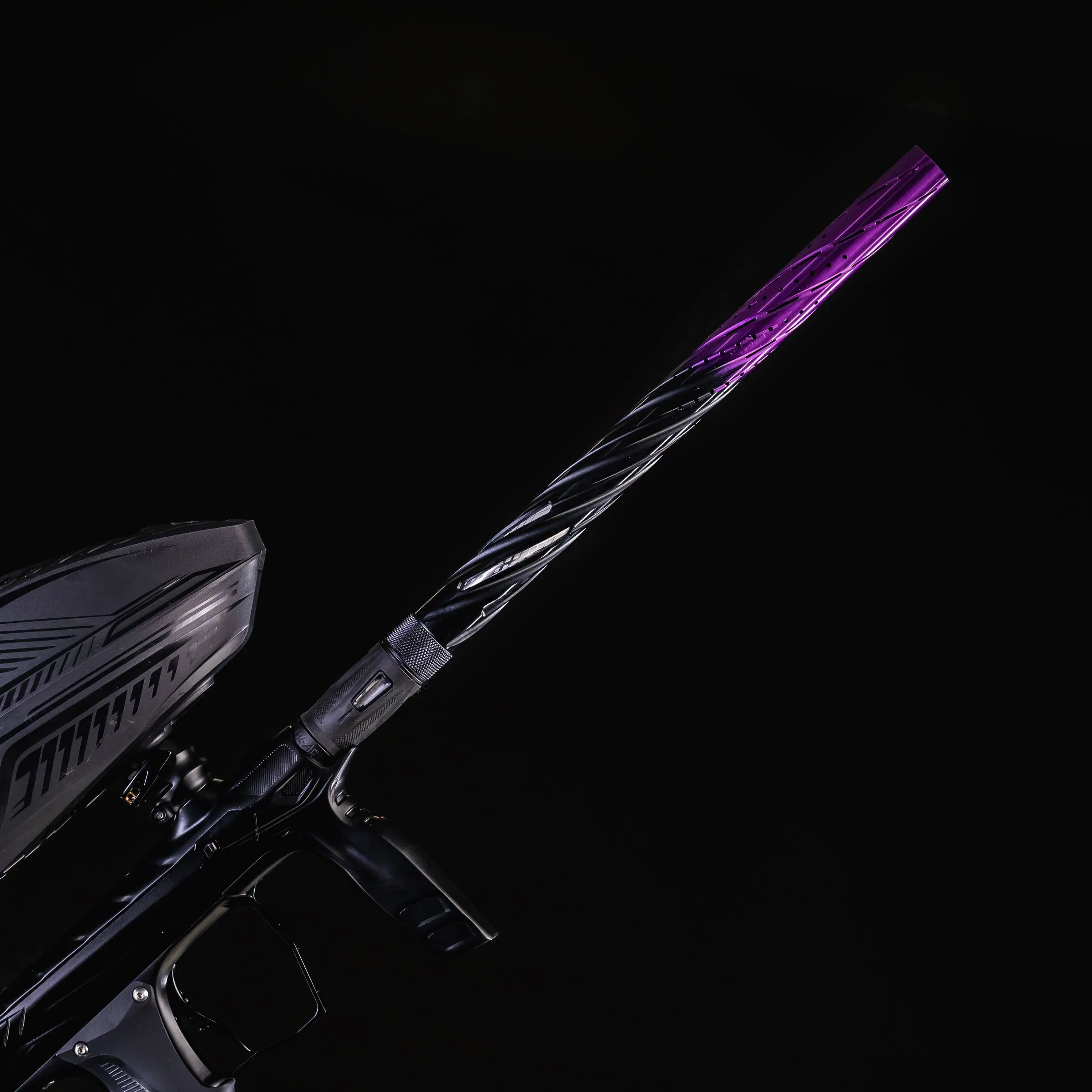 LAZR Elite Orbit Barrel Kit - 15 Black/Purple Fade - Black Inserts - Cocker Threads
