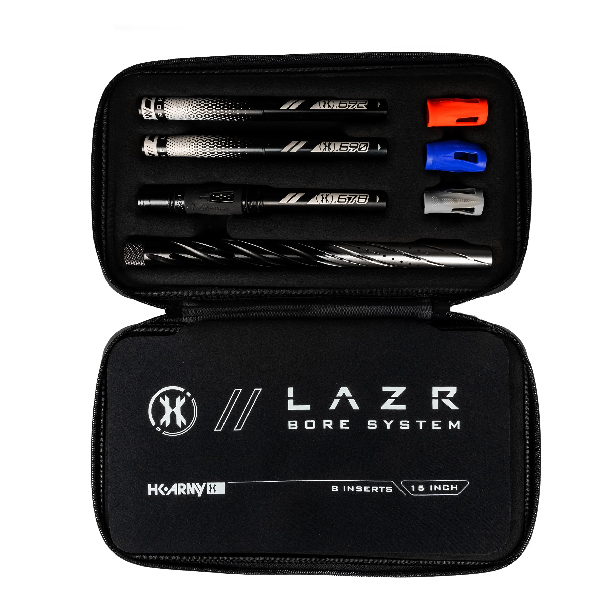 LAZR Elite Orbit Barrel Kit - 15 Black/Silver Fade - Black Inserts - Cocker Threads