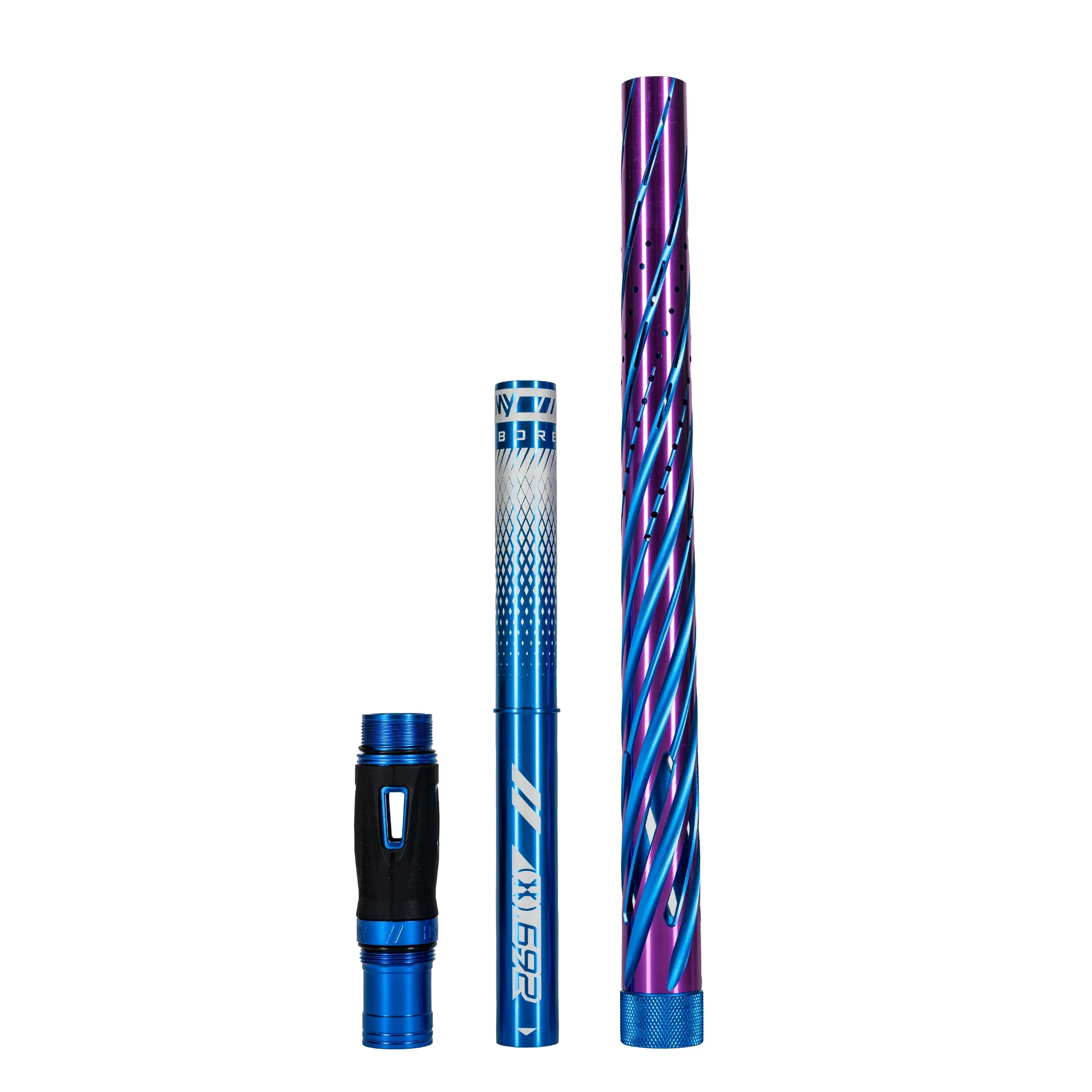 LAZR Elite Orbit Barrel Kit - 15 Blue/Purple Colored Inserts - Cocker Threads