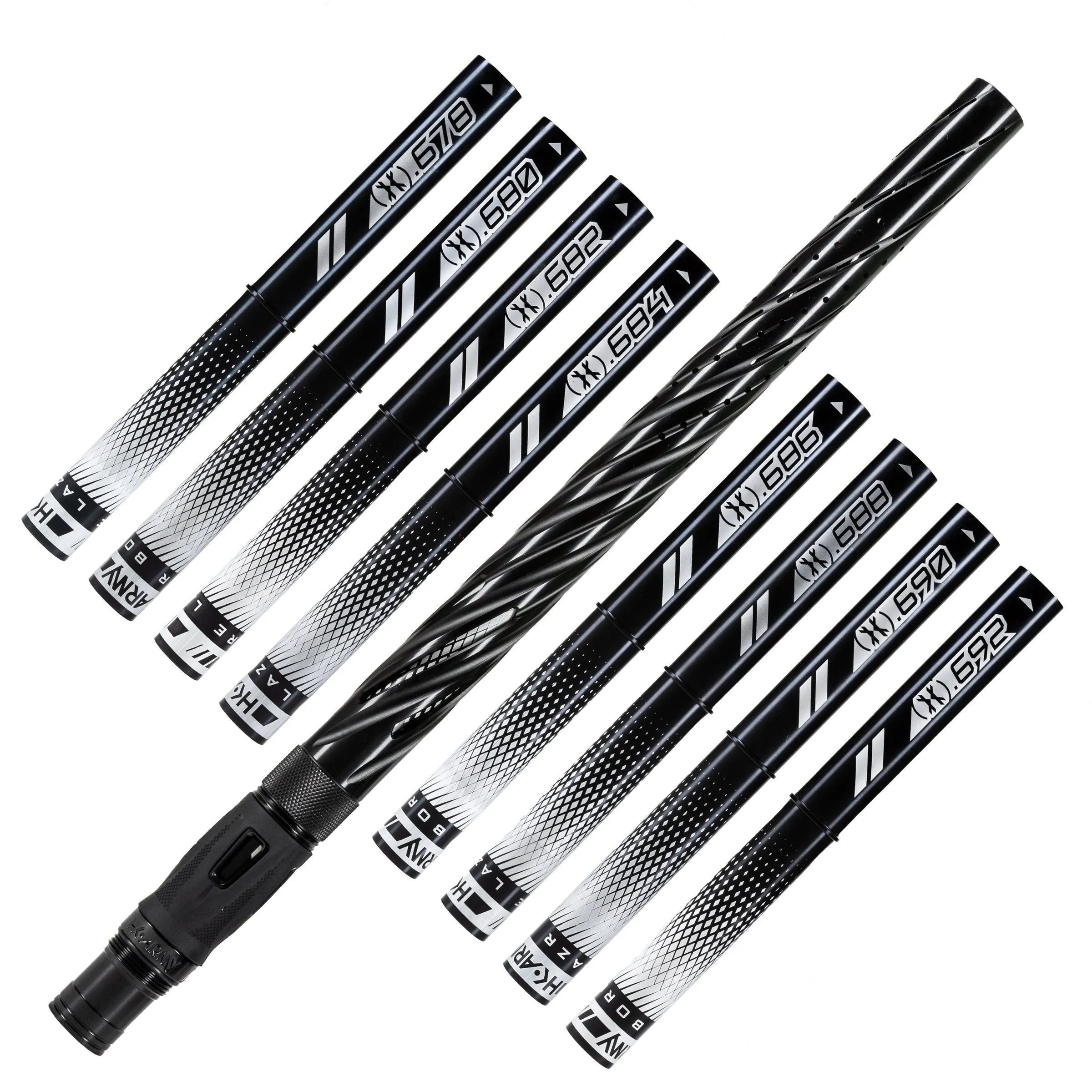 LAZR Elite Orbit Barrel Kit - 15 Dust Black/Black Inserts - Cocker Threads