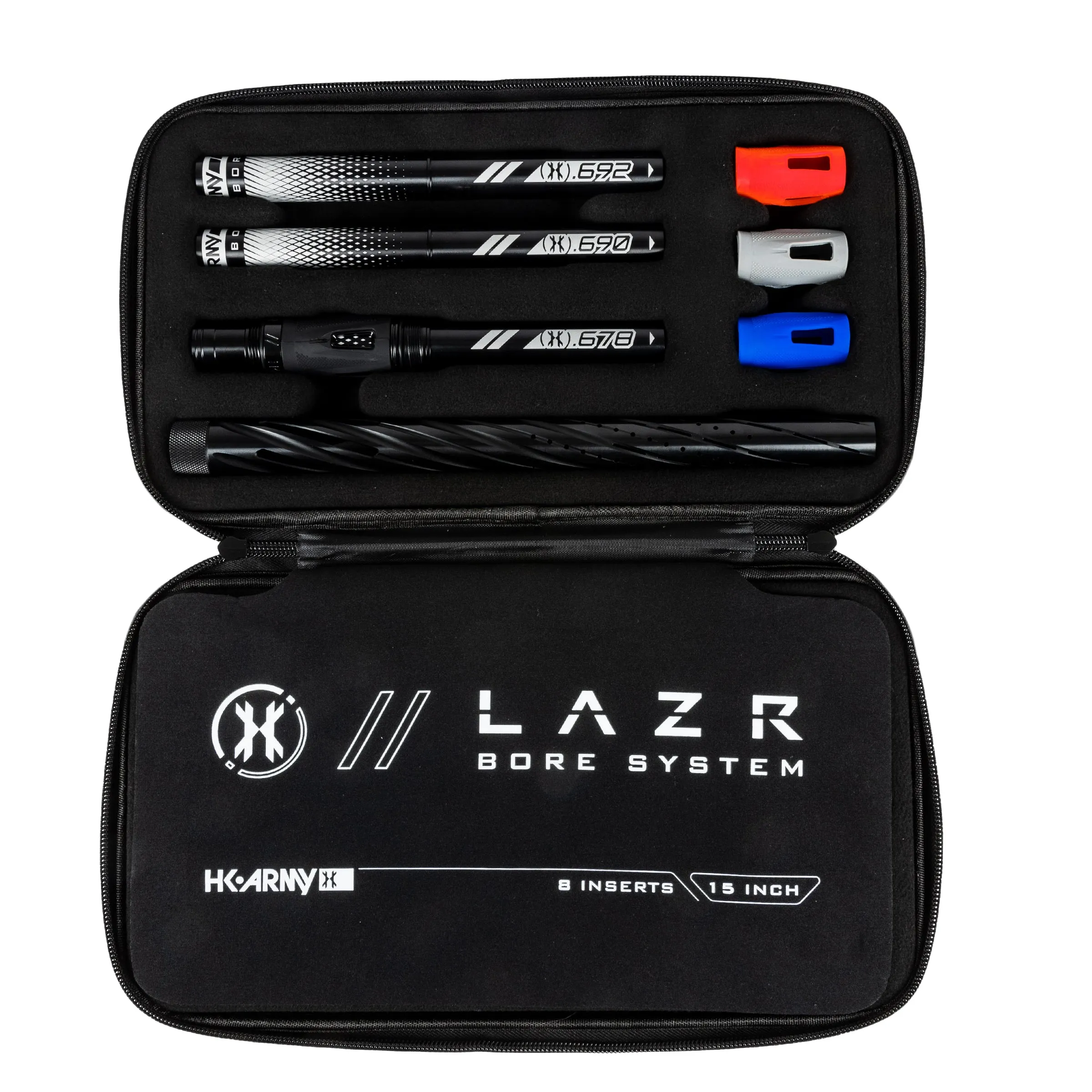 LAZR Elite Orbit Barrel Kit - 15 Dust Black/Black Inserts - Cocker Threads