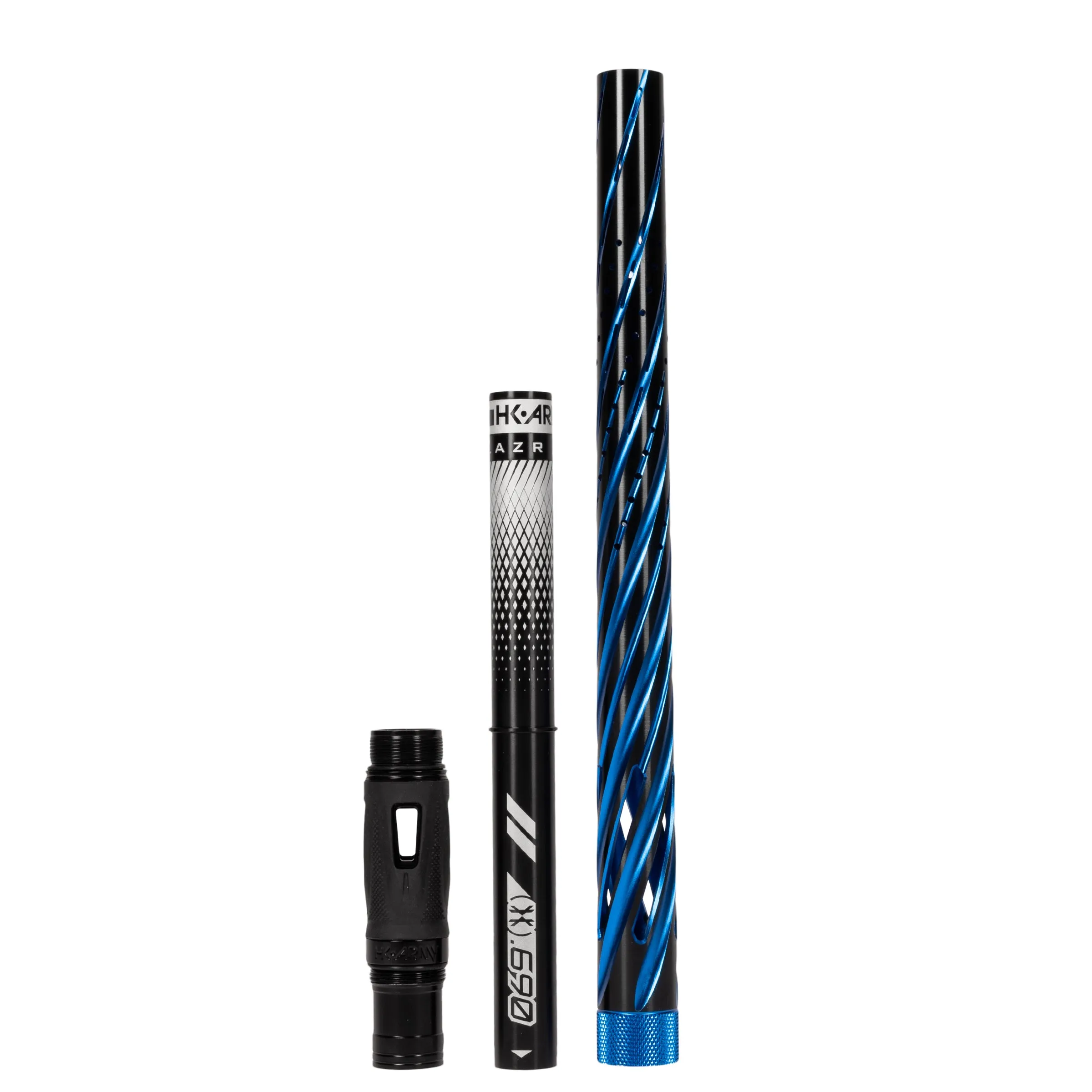 LAZR Elite Orbit Barrel Kit - 15 Dust Blue/Black - Black Inserts - Cocker Threads