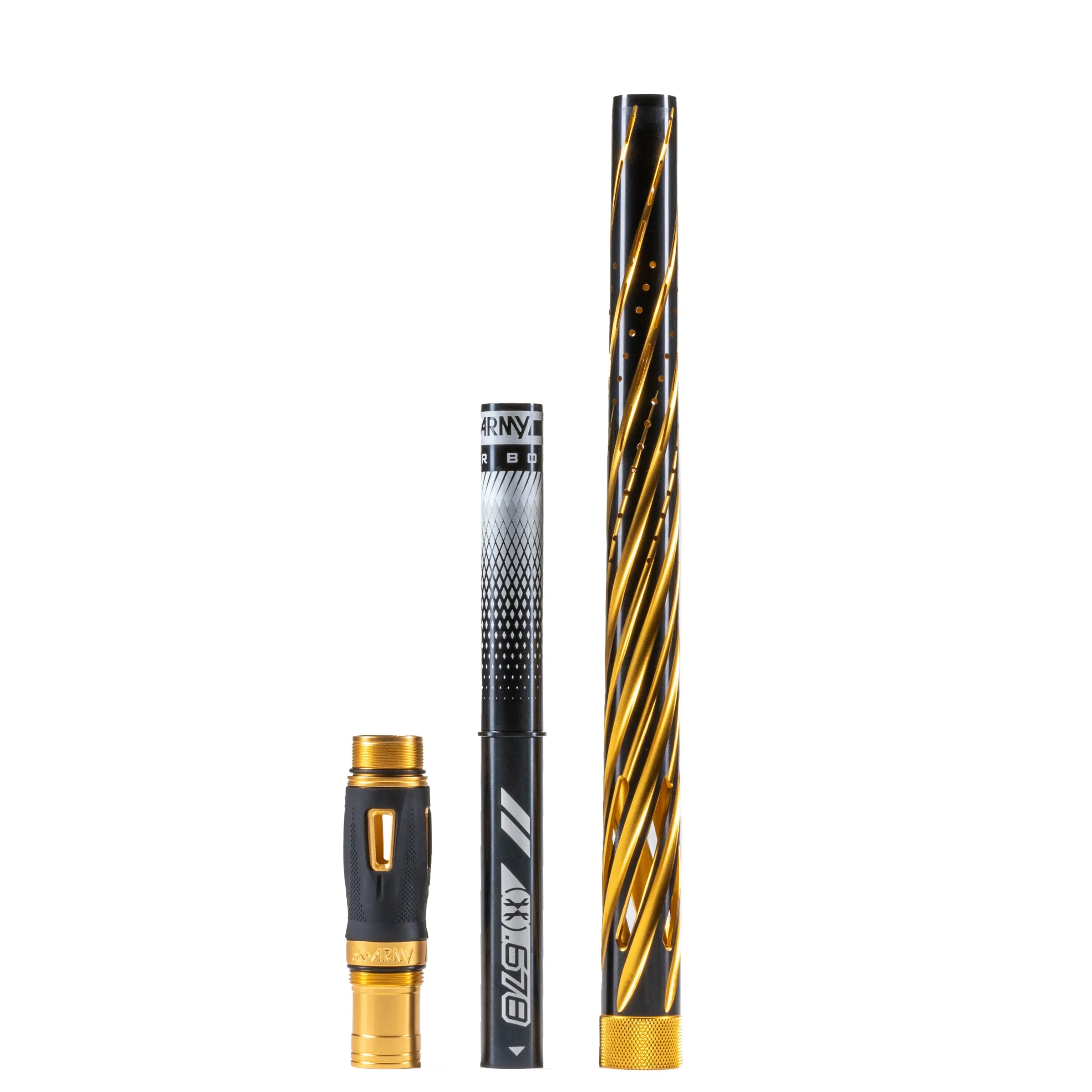 LAZR Elite Orbit Barrel Kit - 15 Dust Gold/Black Inserts - Cocker Threads