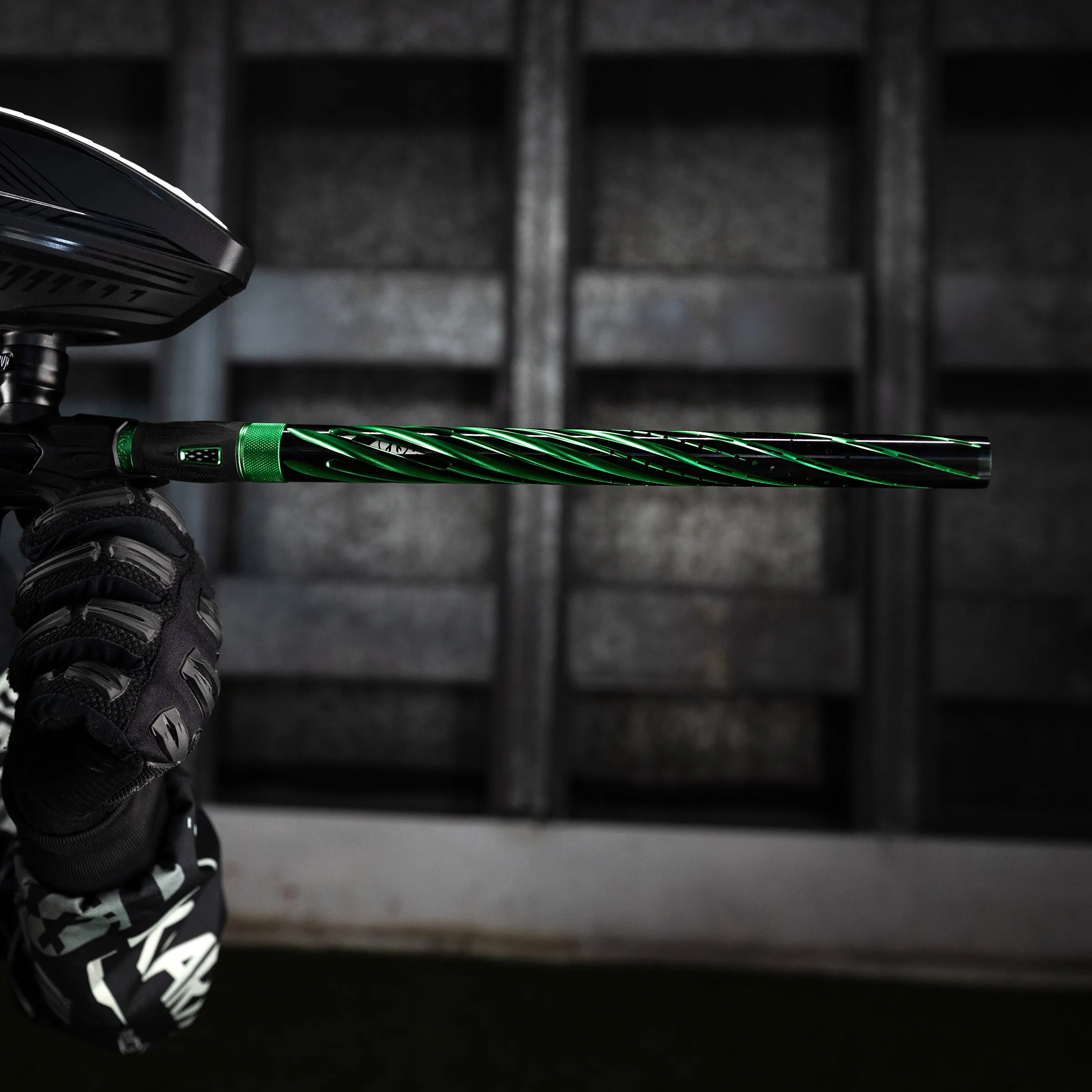 LAZR Elite Orbit Barrel Kit - 15 Dust Green/Black Inserts - Cocker Threads