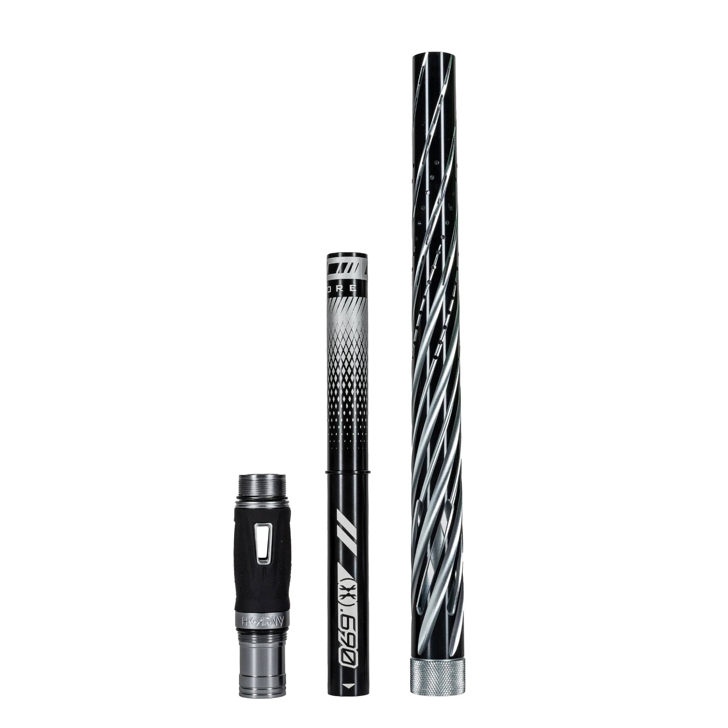 LAZR Elite Orbit Barrel Kit - 15 Dust Pewter/Black Inserts - Cocker Threads