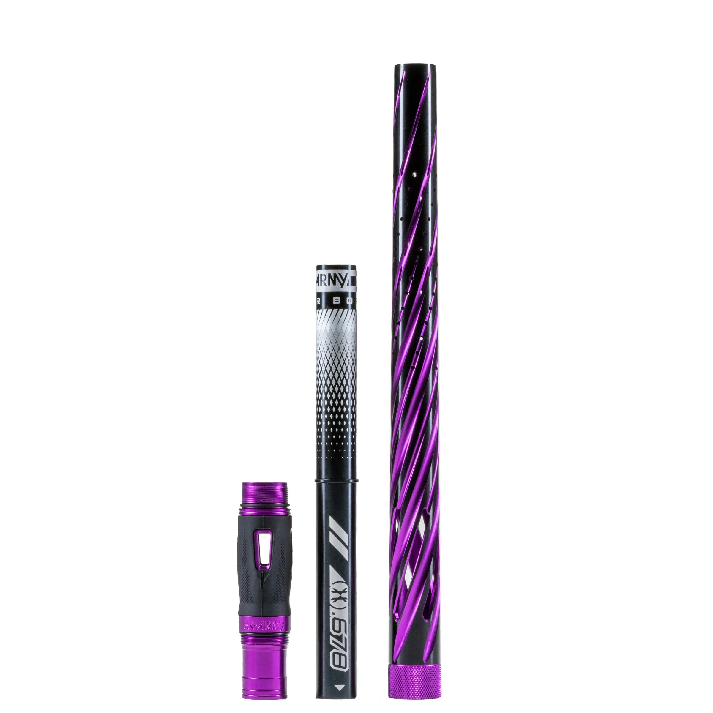 LAZR Elite Orbit Barrel Kit - 15 Dust Purple/Black Inserts - Cocker Threads