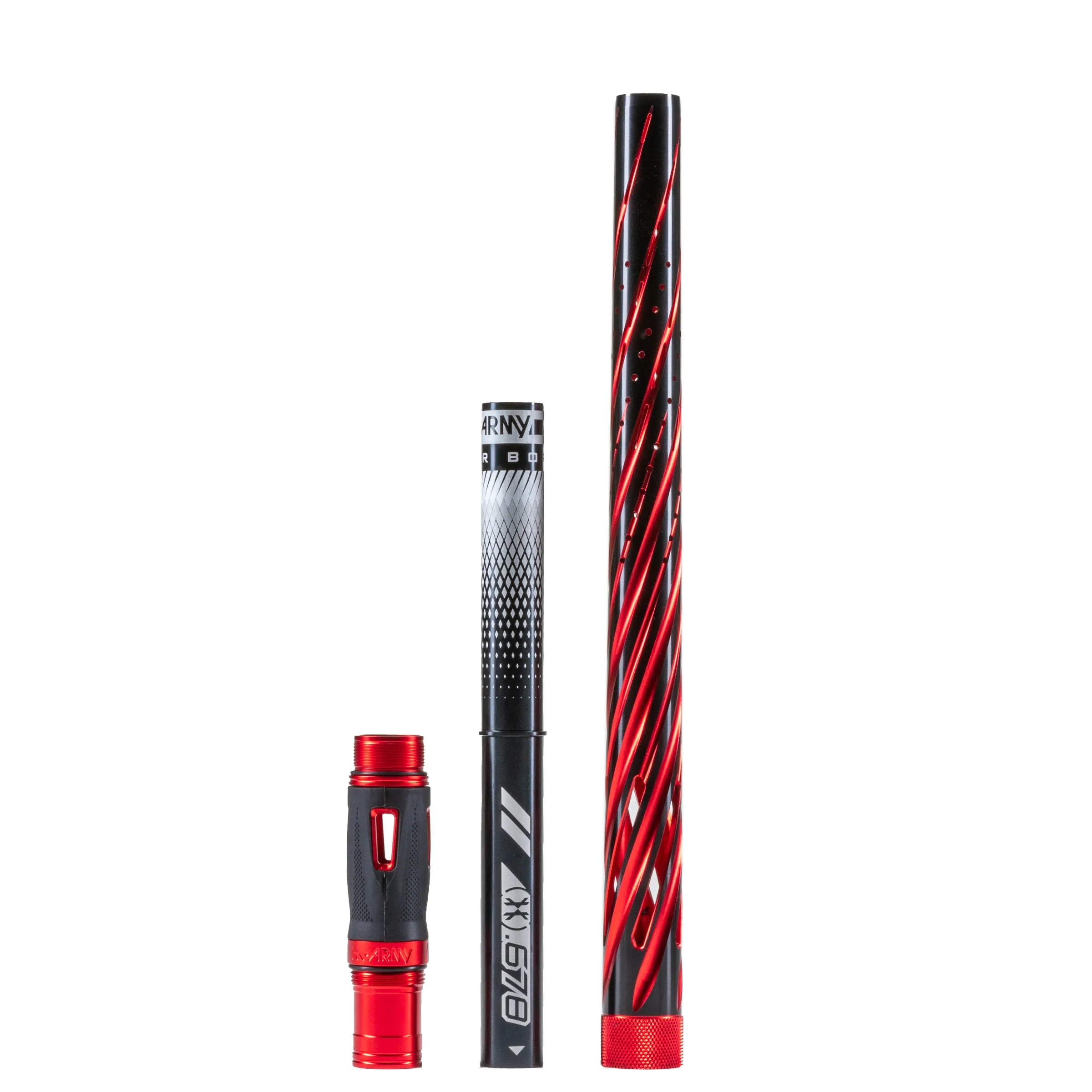 LAZR Elite Orbit Barrel Kit - 15 Dust Red/Black Inserts - Cocker Threads