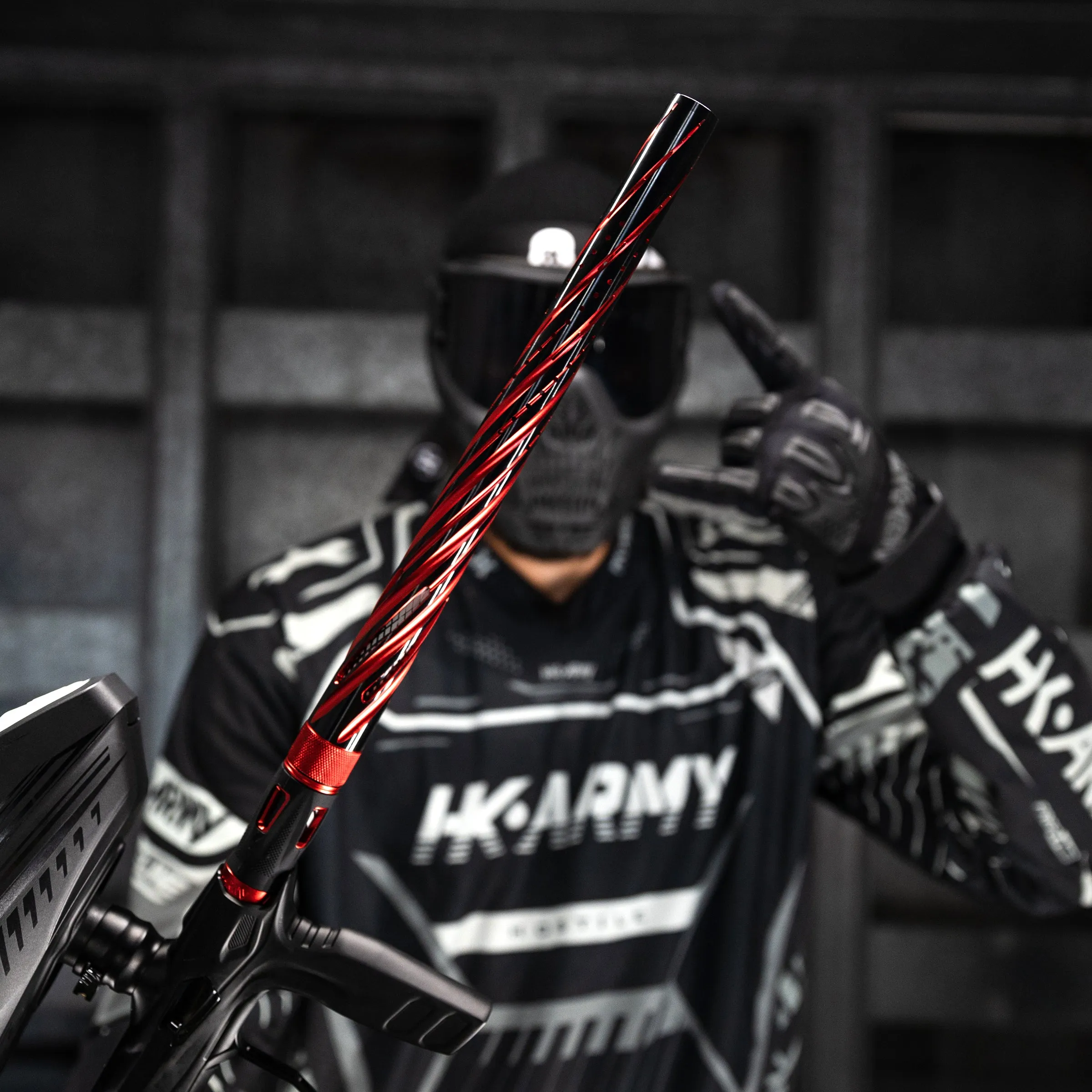 LAZR Elite Orbit Barrel Kit - 15 Dust Red/Black Inserts - Cocker Threads
