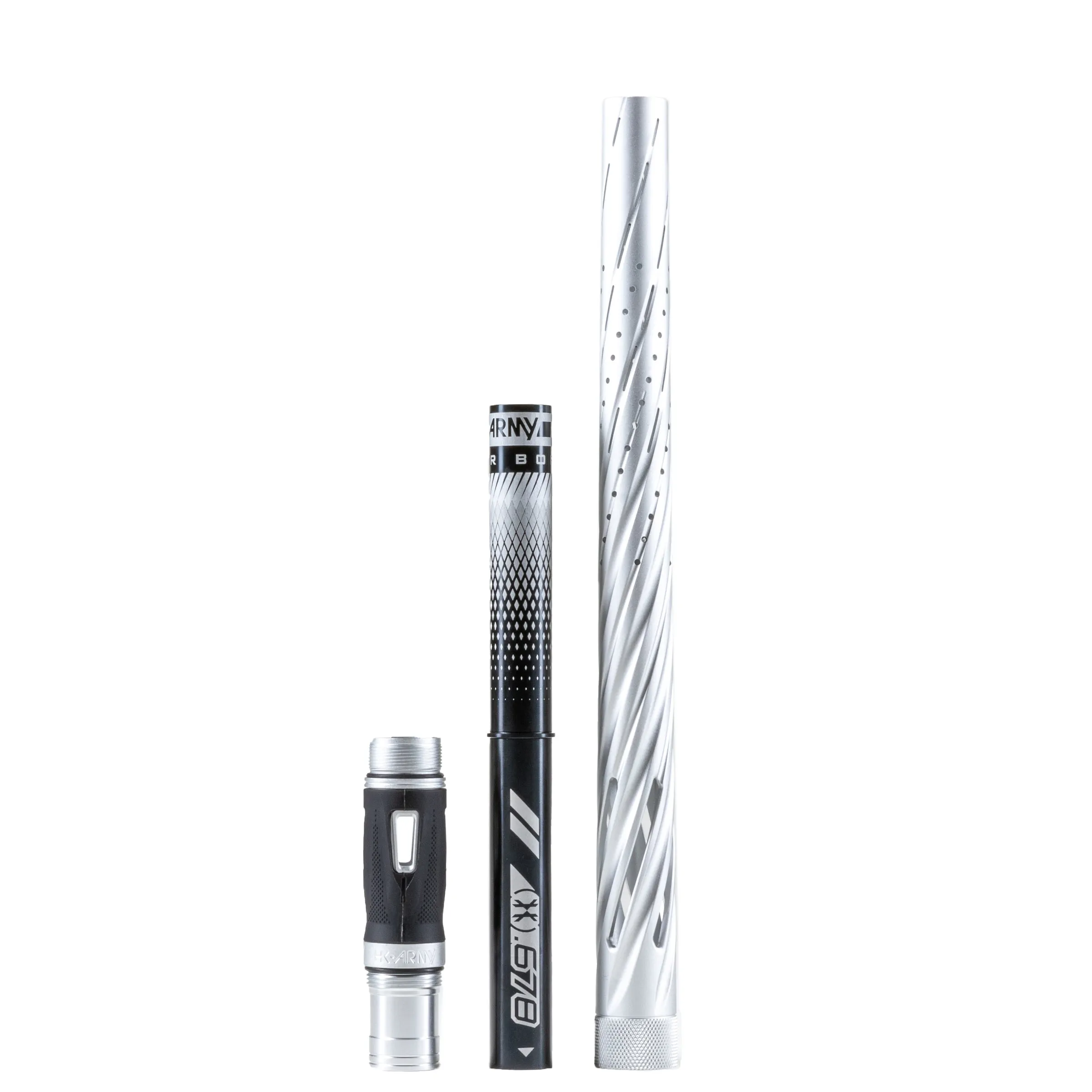 LAZR Elite Orbit Barrel Kit - 15 Dust Silver/Black Inserts - Cocker Threads