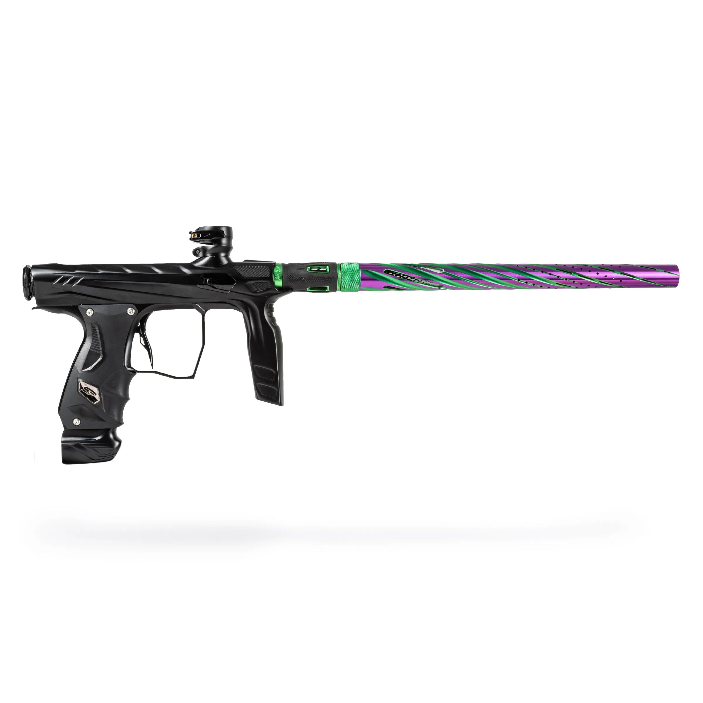 LAZR Elite Orbit Barrel Kit - 15 Green/Purple Black Inserts - Cocker Threads