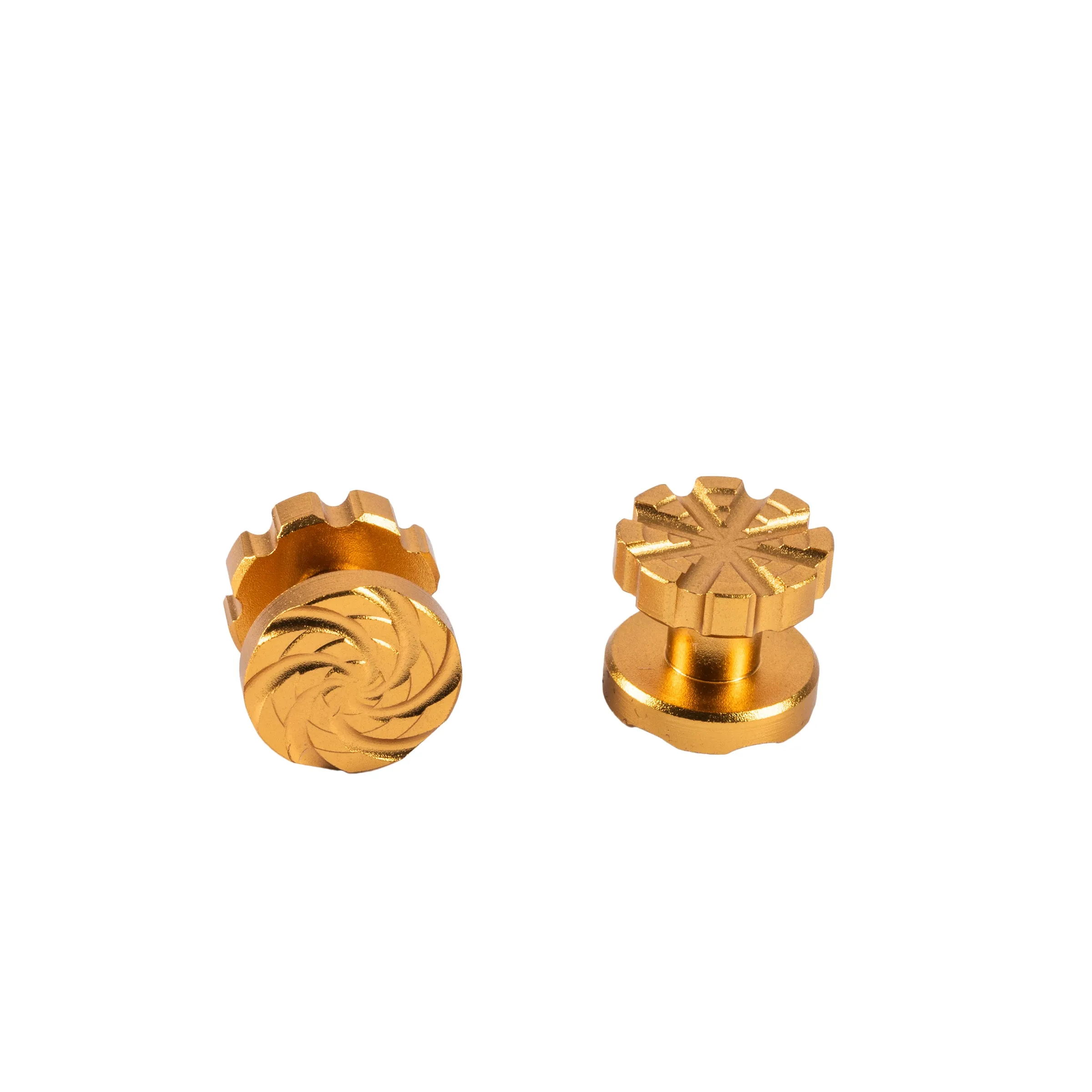 Machined Goggle Screw Set Cyclone Gold