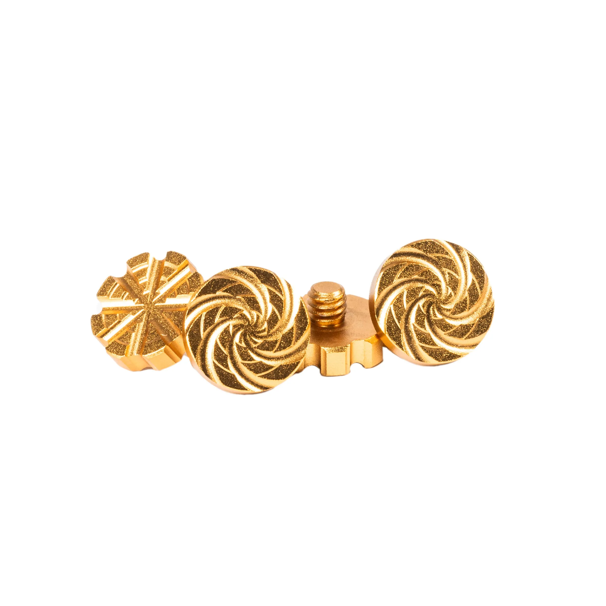 Machined Goggle Screw Set Cyclone Gold