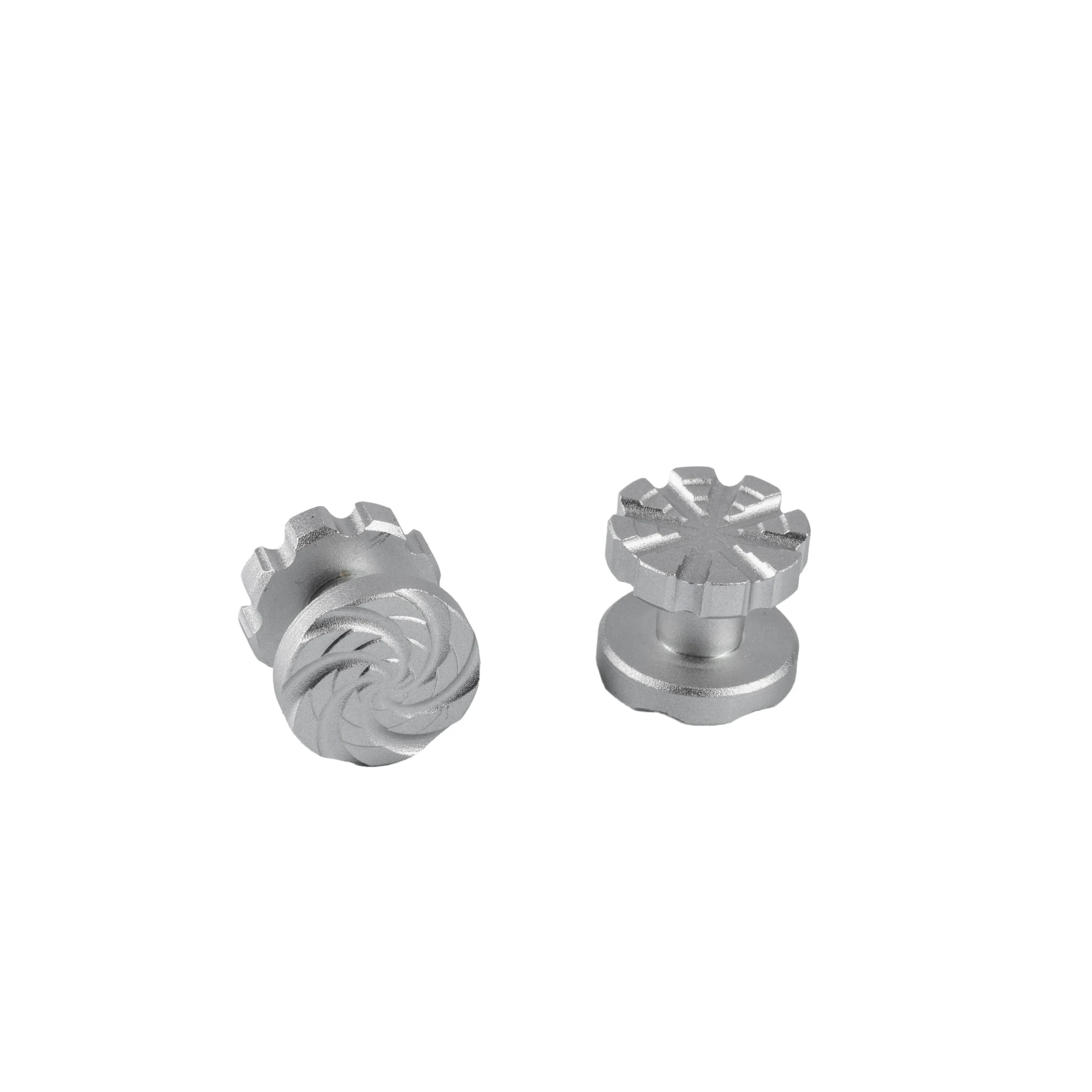 Machined Goggle Screw Set Cyclone Silver