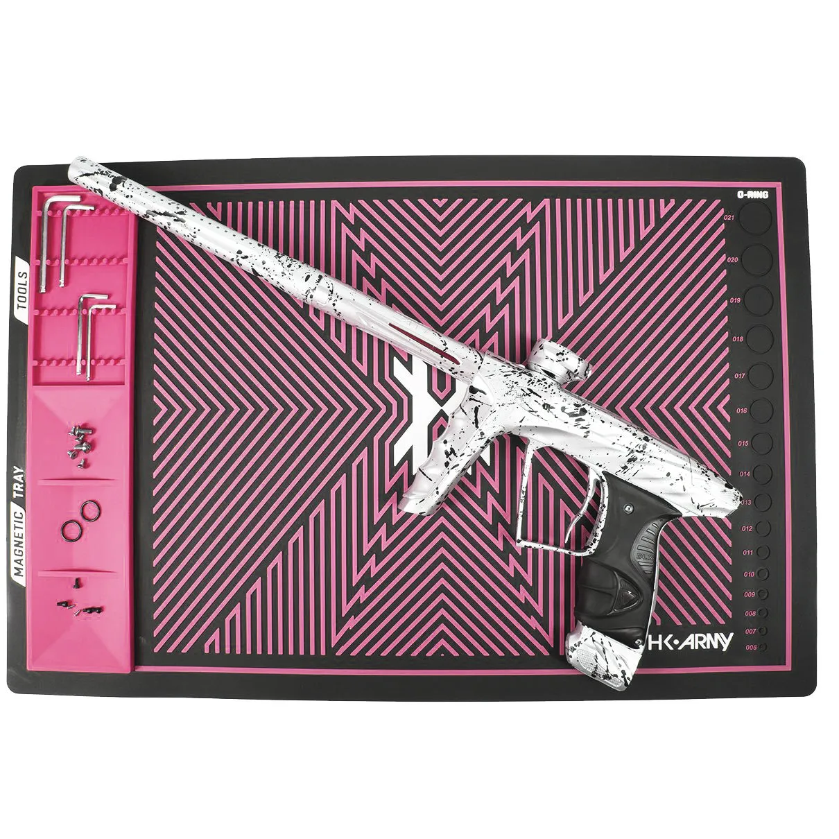 MagMat - Magnetic Tech Mat - Black/Neon Pink