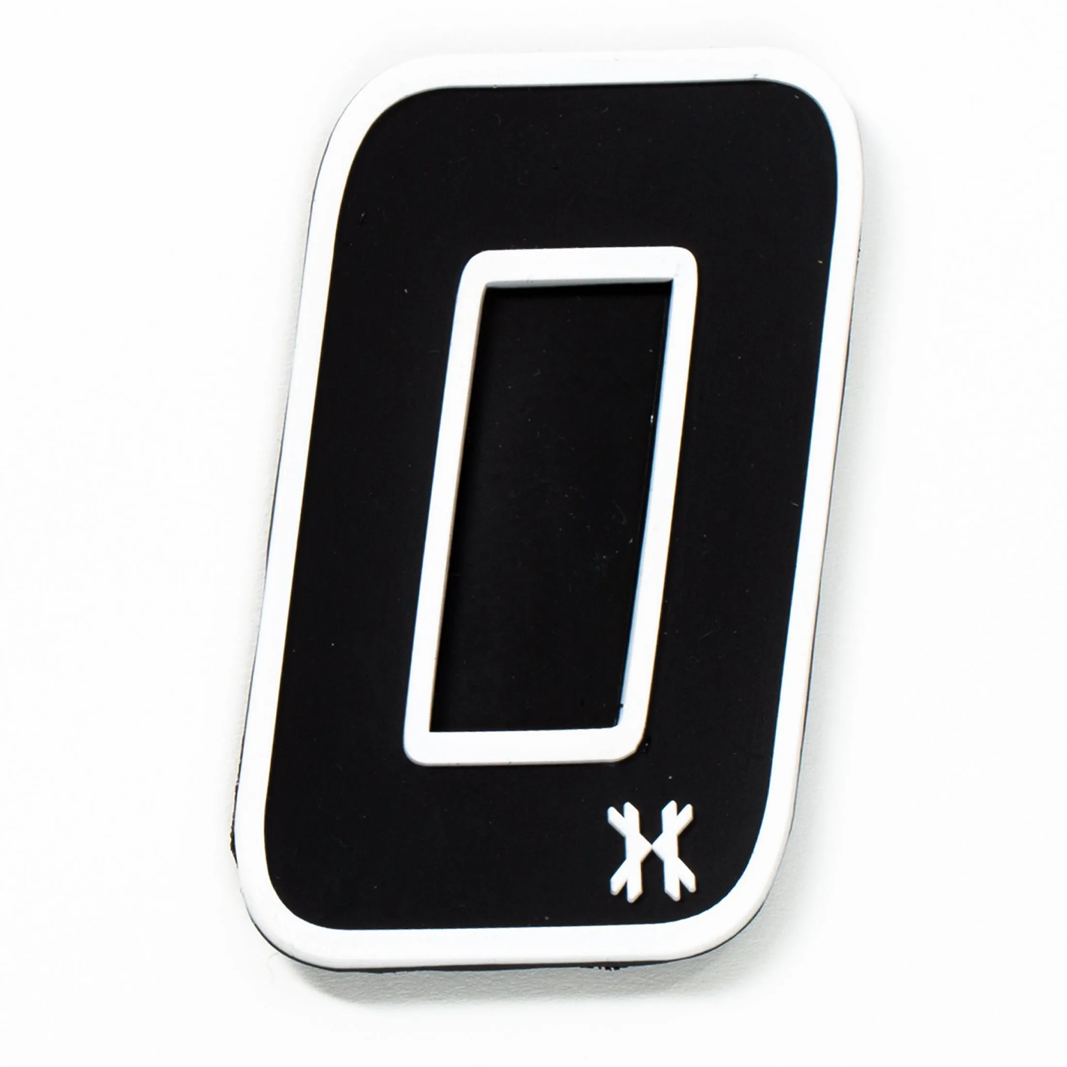 Number 0 Rubber Velcro Patch