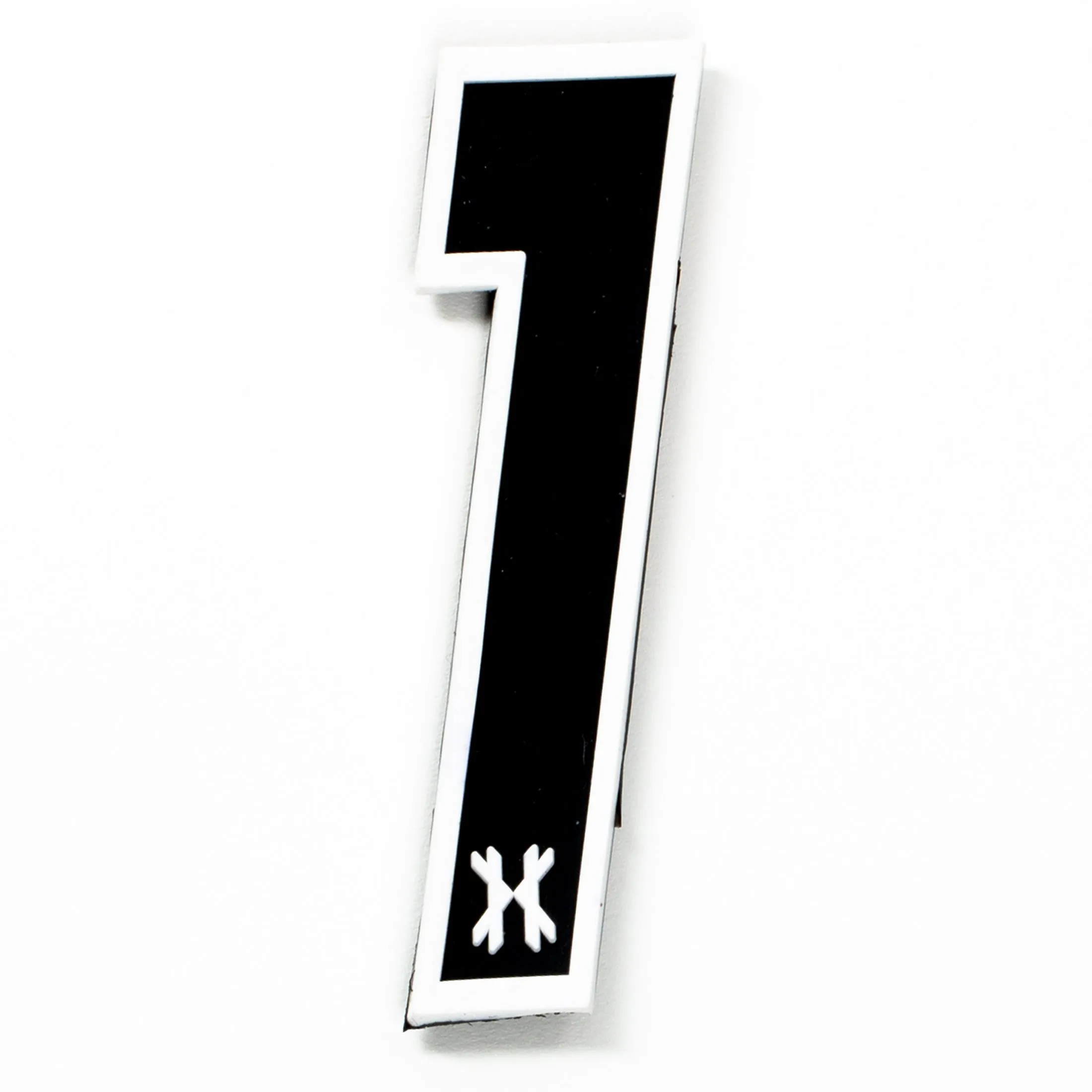Number 1  Rubber Velcro Patch