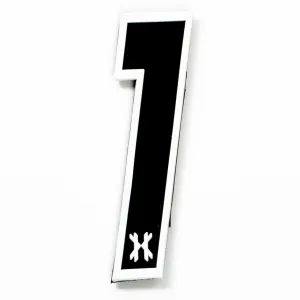 Number 1  Rubber Velcro Patch
