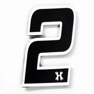 Number 2 Rubber Velcro Patch