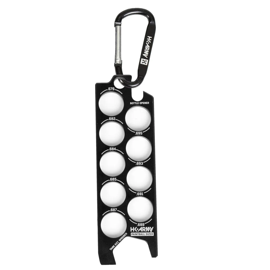 Paintball Sizer Guide - Black