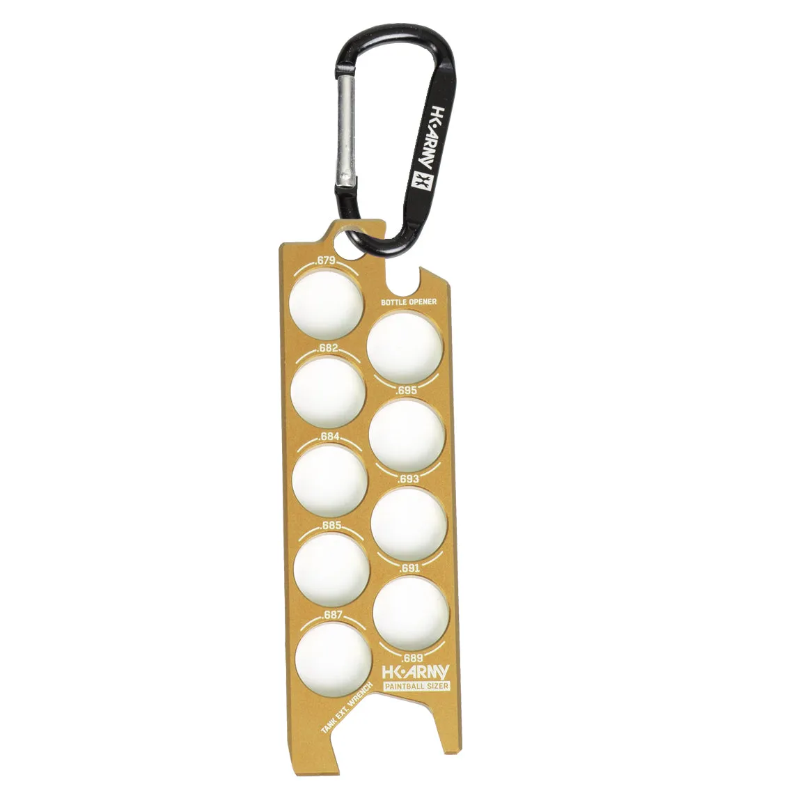 Paintball Sizer Guide - Gold