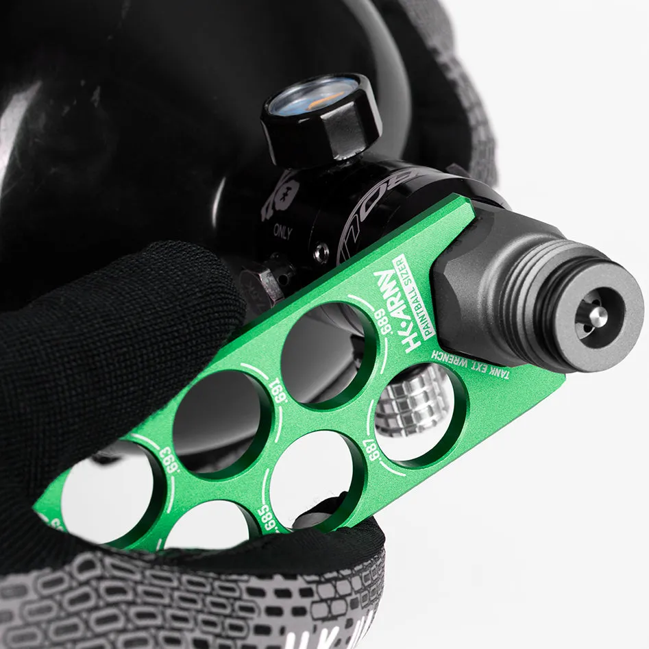 Paintball Sizer Guide - Neon Green