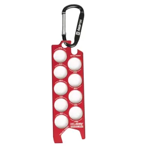 Paintball Sizer Guide - Red
