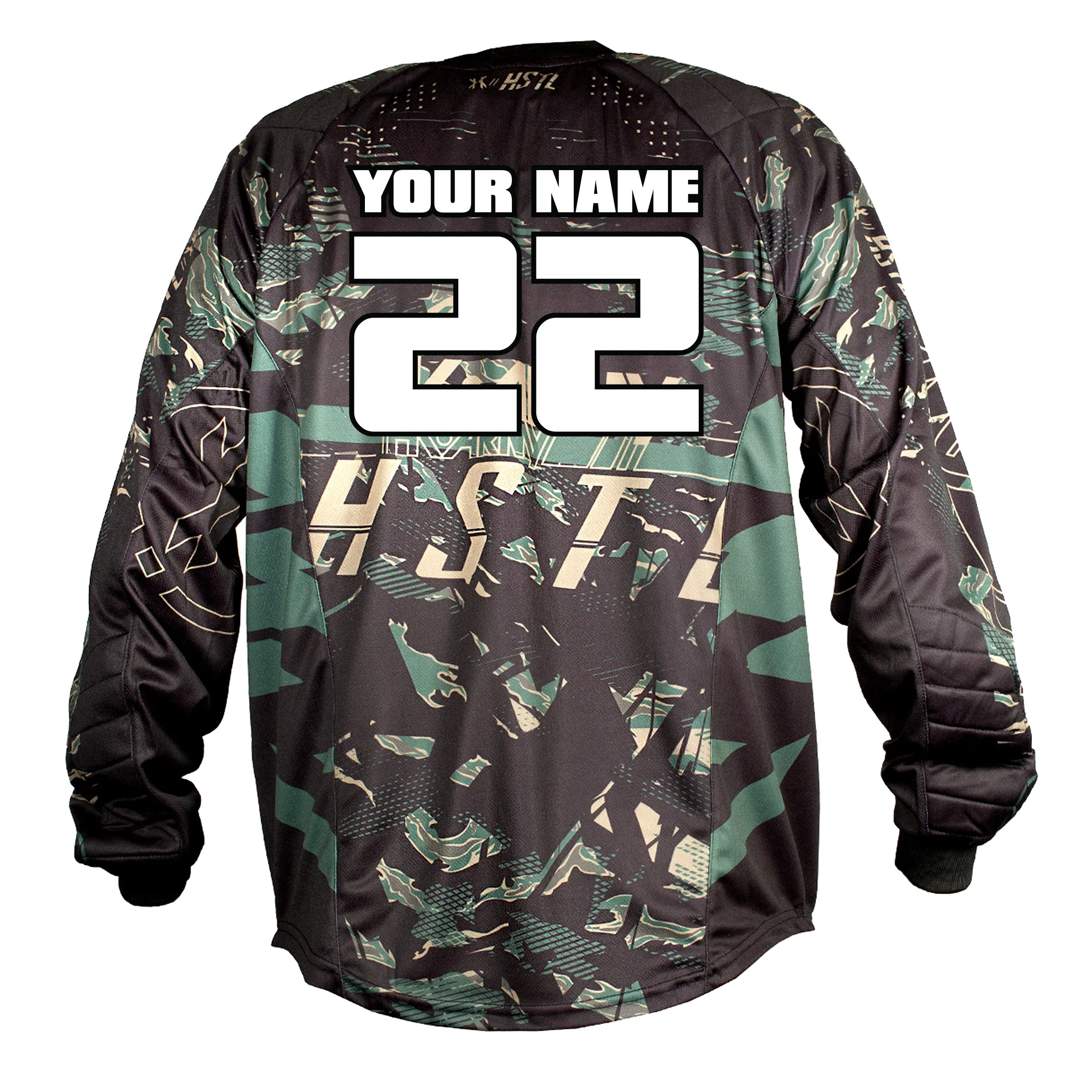 Personalized HSTL Line Jersey Jungle Camo