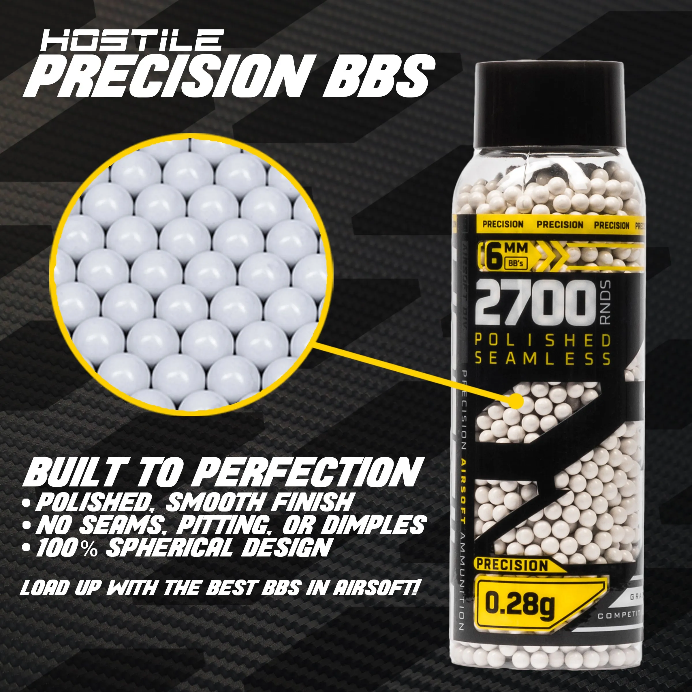 Precision .28g BB's - 2700ct - White