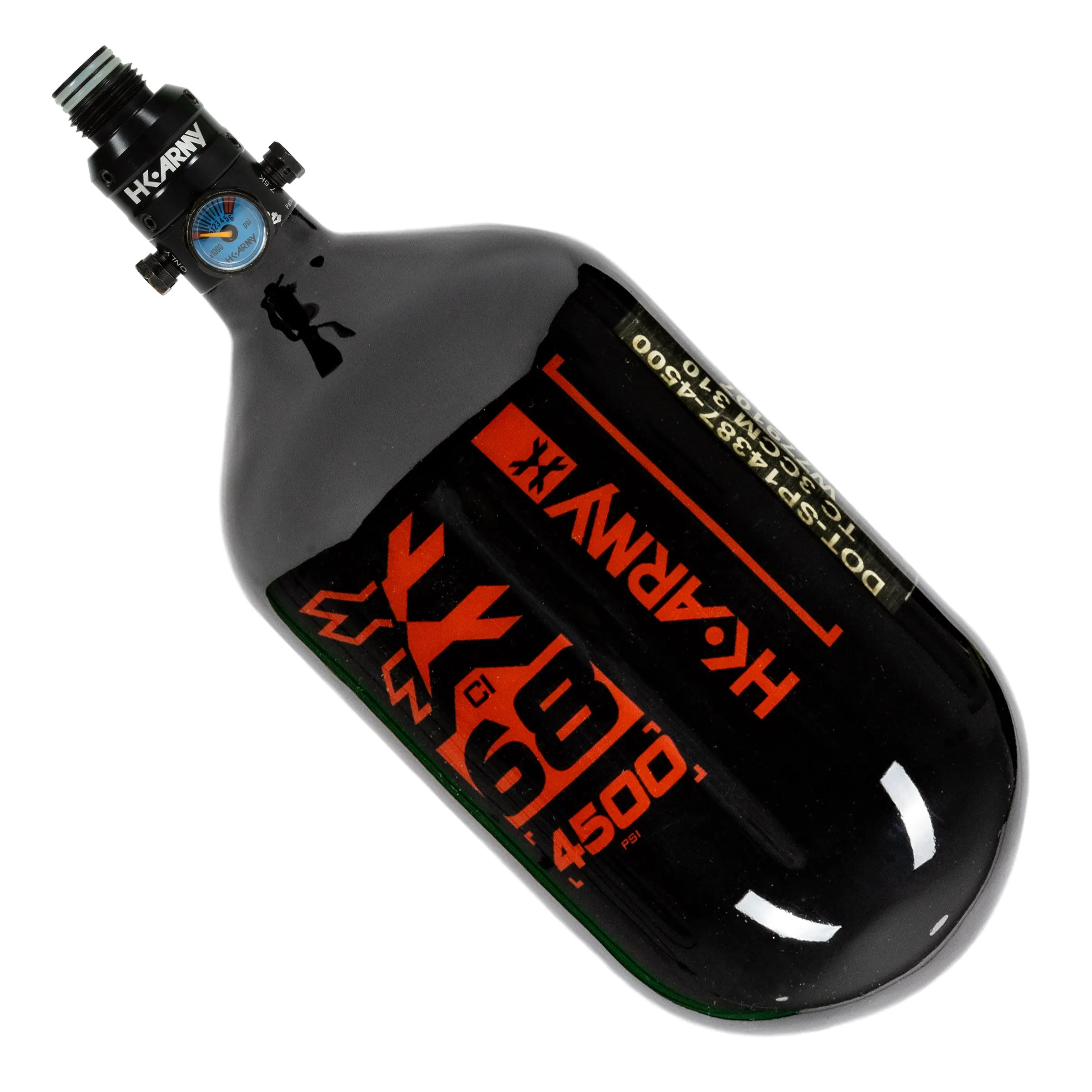 Rush - 68ci / 4500psi EXTRA LITE PRO REG Air System - Black/Red